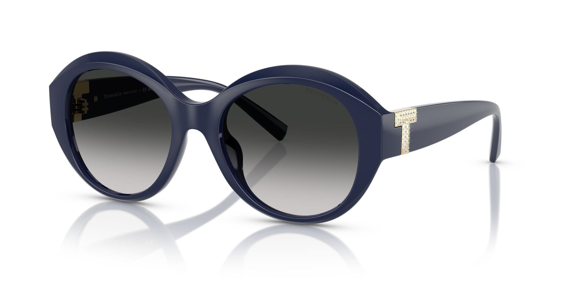 Tiffany & Co 0TF4227BU Sunglass Blue Female Full Shell Sunglass — Blue frame — alternate view