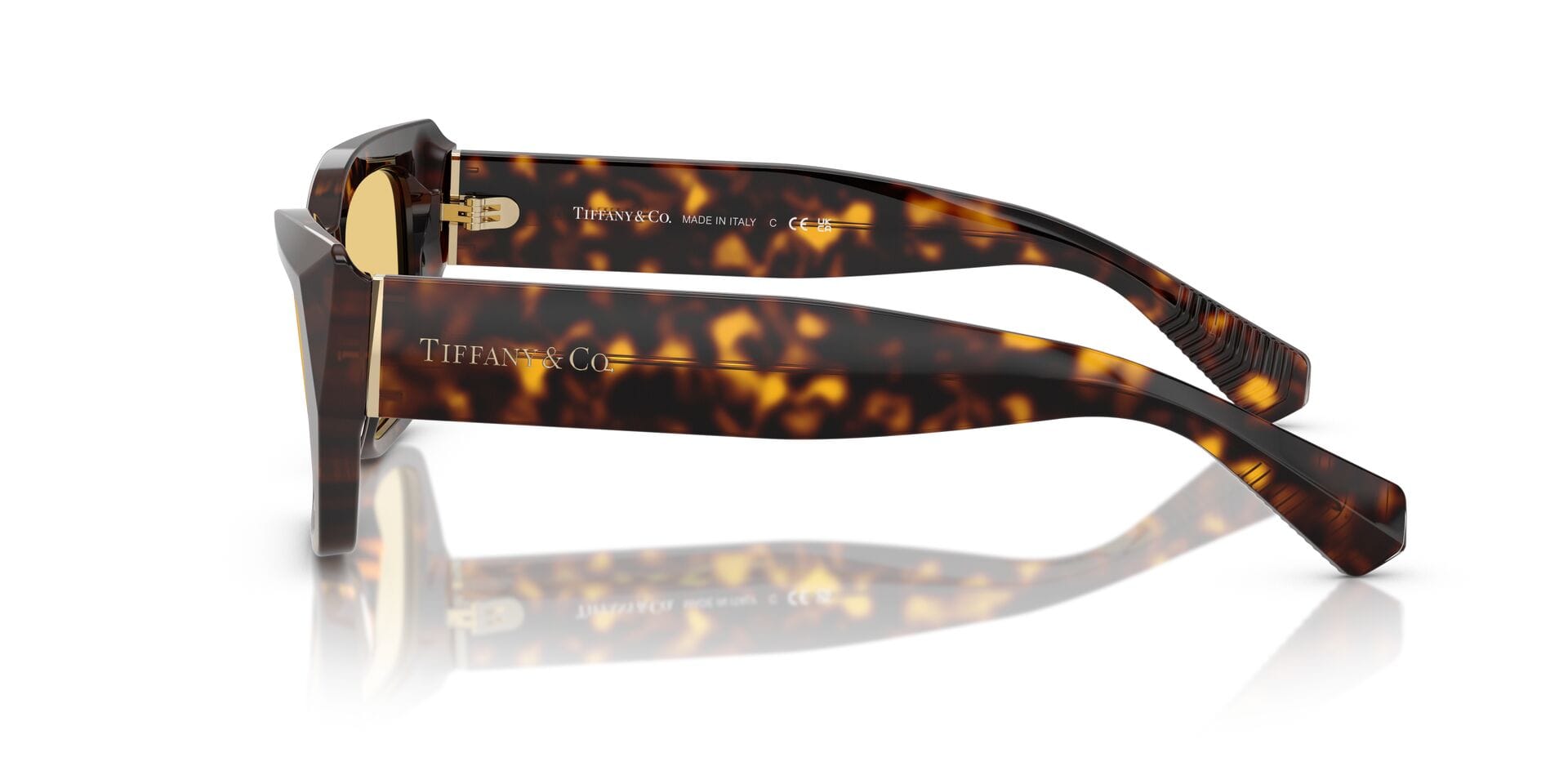 Tiffany & Co 0TF4230 Sunglass Havana Male Full Shell Sunglass — Havana frame — view 3