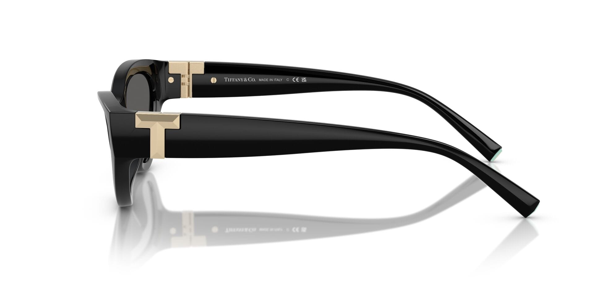Tiffany & Co 0TF4225U Sunglass Black Female Full Shell Sunglass — Black frame — view 3