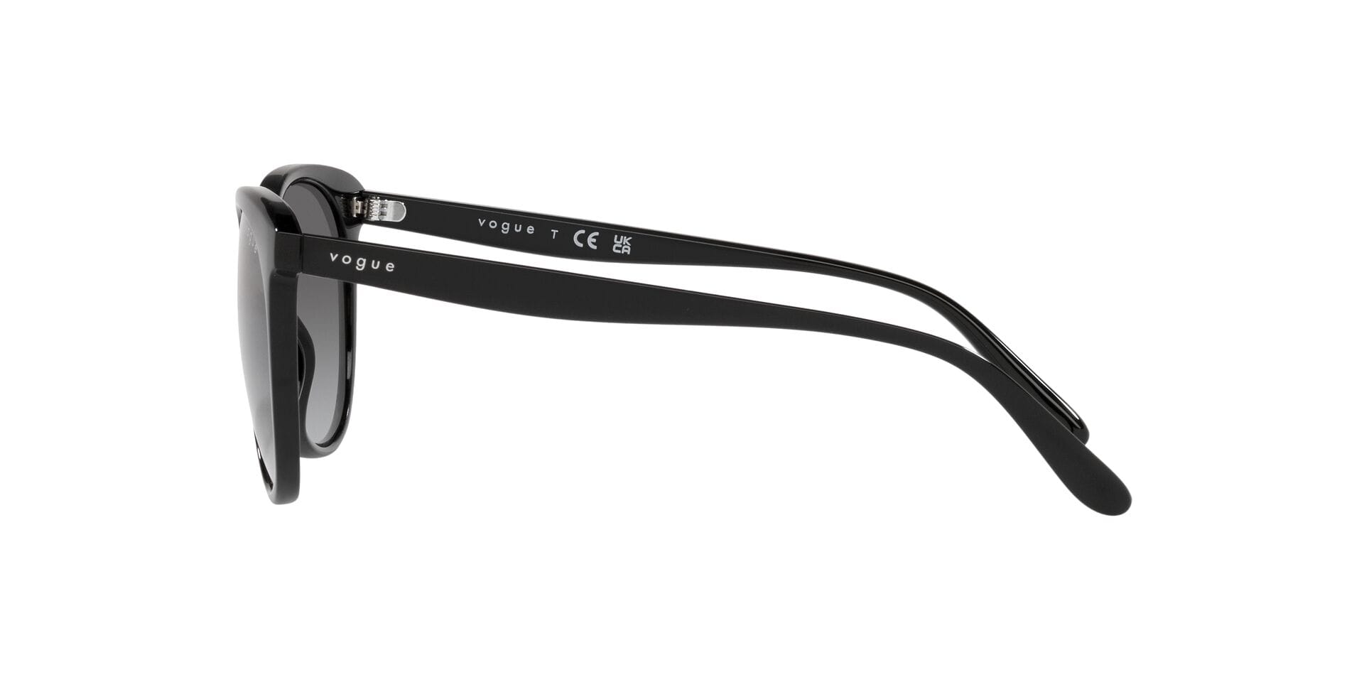 Vogue 0VO5453S Sunglass Black Female Full Shell Sunglass — Black frame — view 3