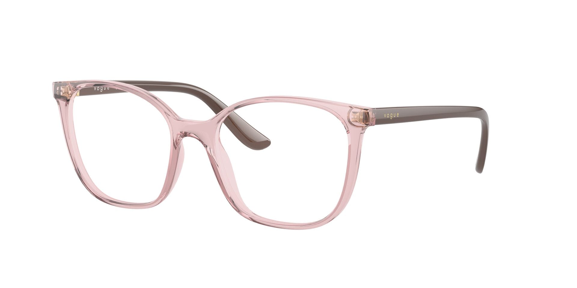Vogue 0VO5356 Frame Transparent Brown Female Full Shell Frame — Transparent Brown frame — view 2