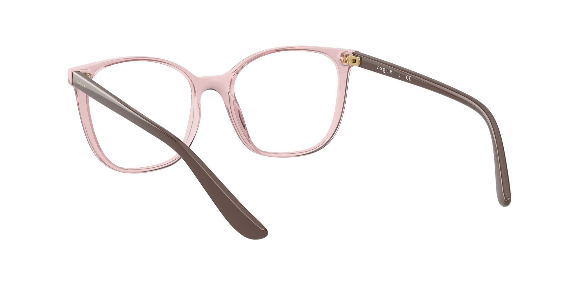 Vogue 0VO5356 Frame Transparent Brown Female Full Shell Frame — Transparent Brown frame — view 6