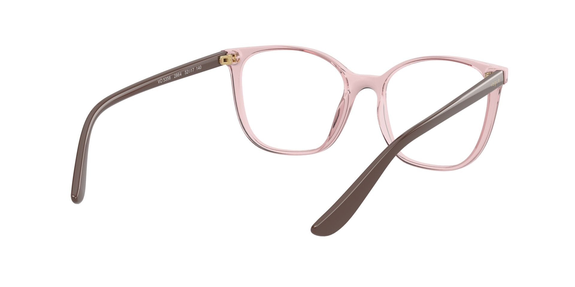 Vogue 0VO5356 Frame Transparent Brown Female Full Shell Frame — Transparent Brown frame — view 8