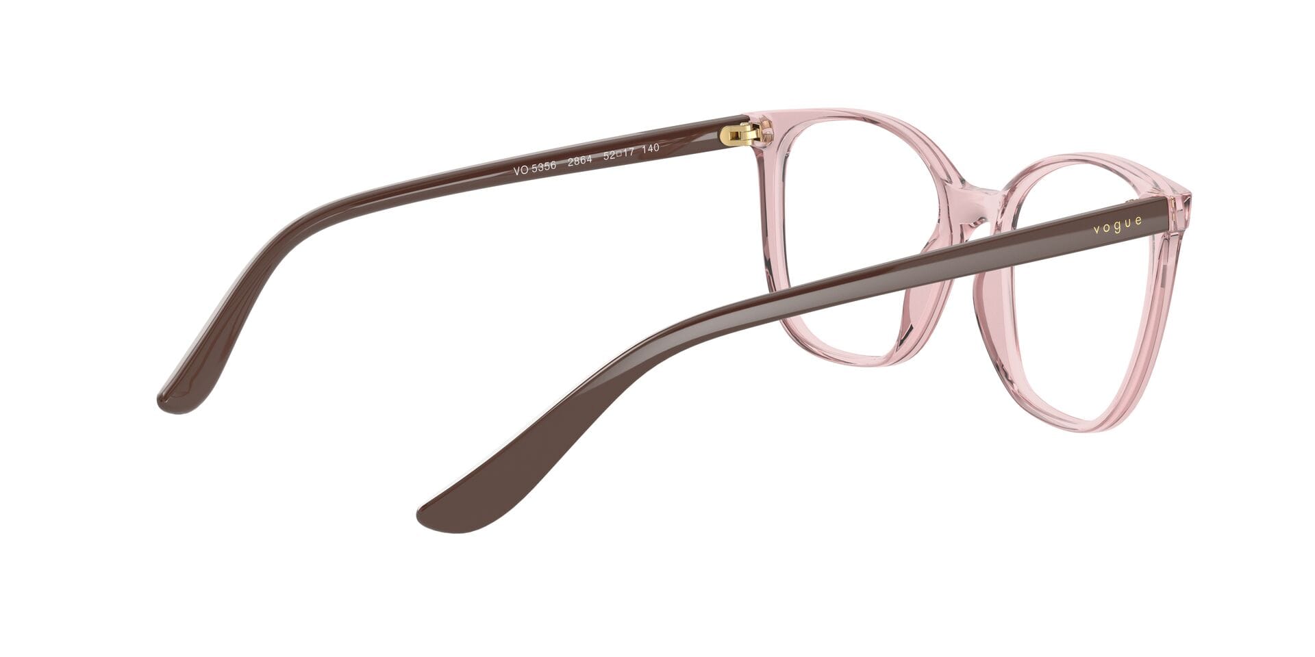 Vogue 0VO5356 Frame Transparent Brown Female Full Shell Frame — Transparent Brown frame — view 9