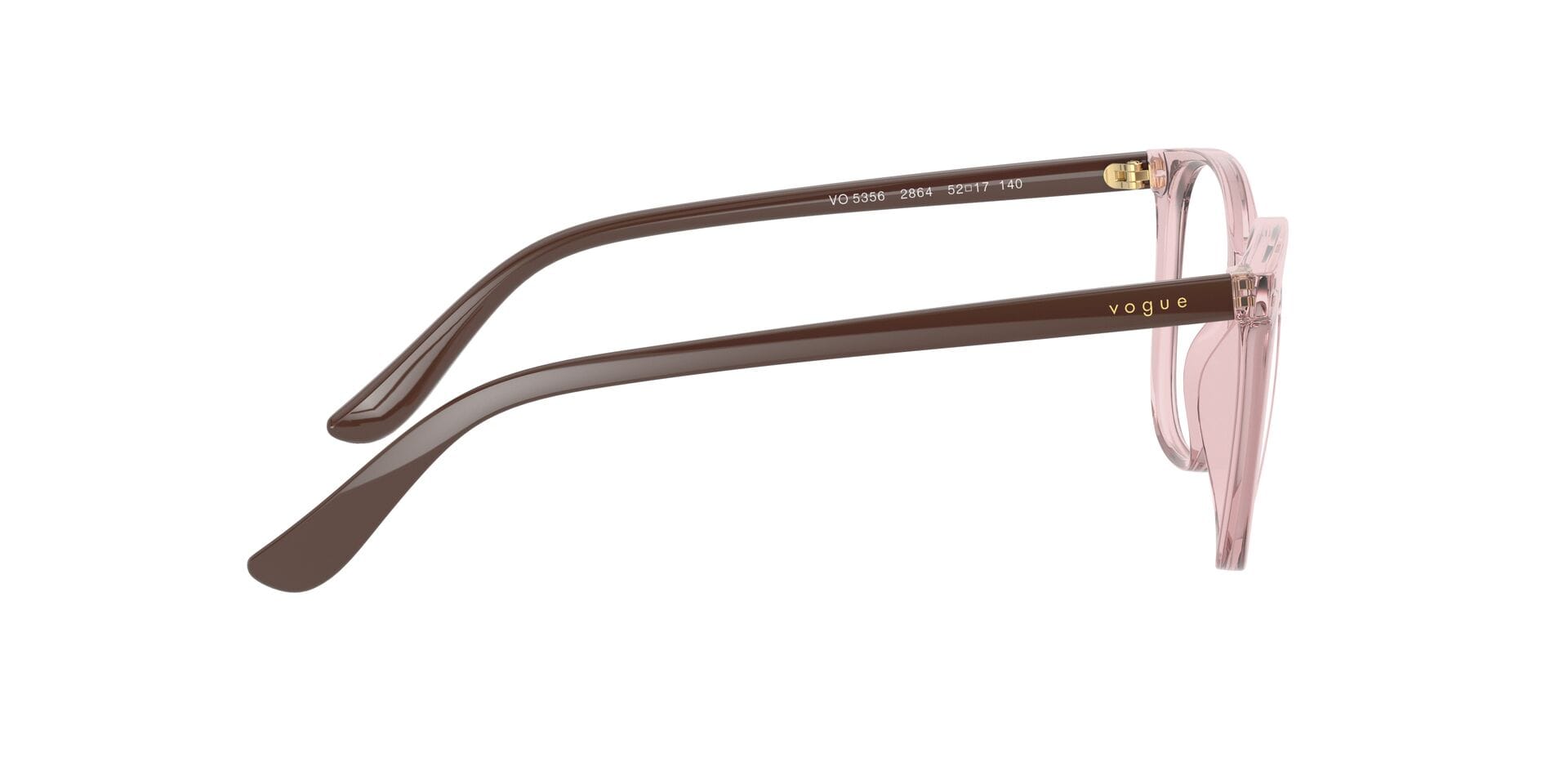 Vogue 0VO5356 Frame Transparent Brown Female Full Shell Frame — Transparent Brown frame — view 10