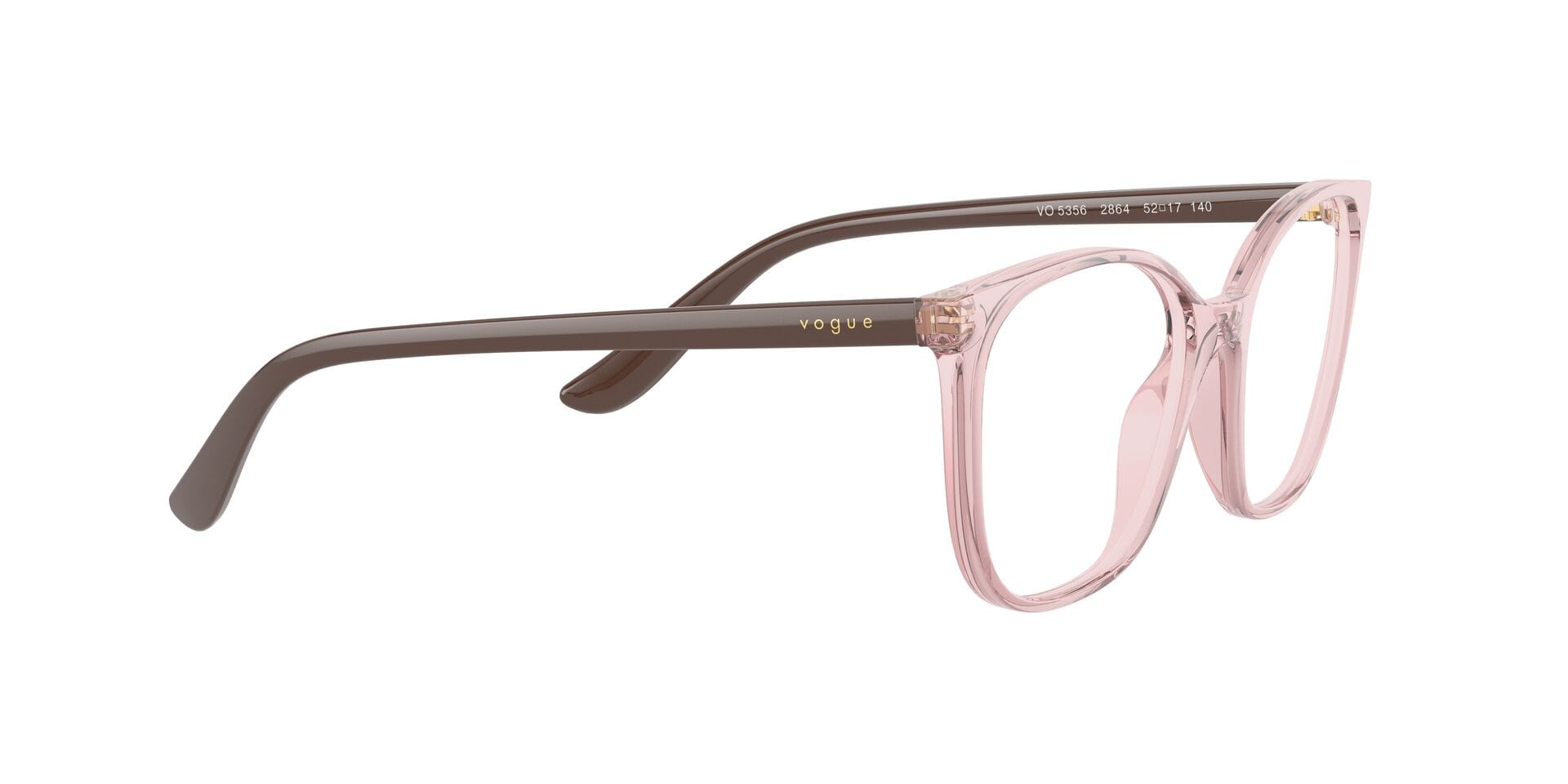 Vogue 0VO5356 Frame Transparent Brown Female Full Shell Frame — Transparent Brown frame — view 11