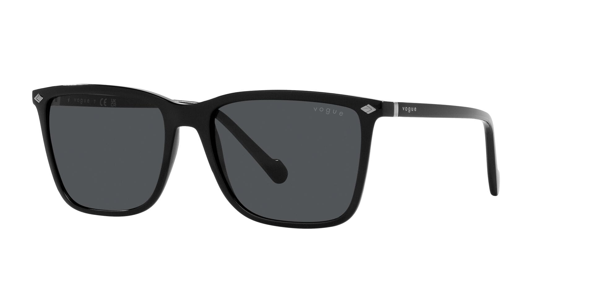 Vogue 0VO5493S Sunglass Black Male Full Shell — Black frame