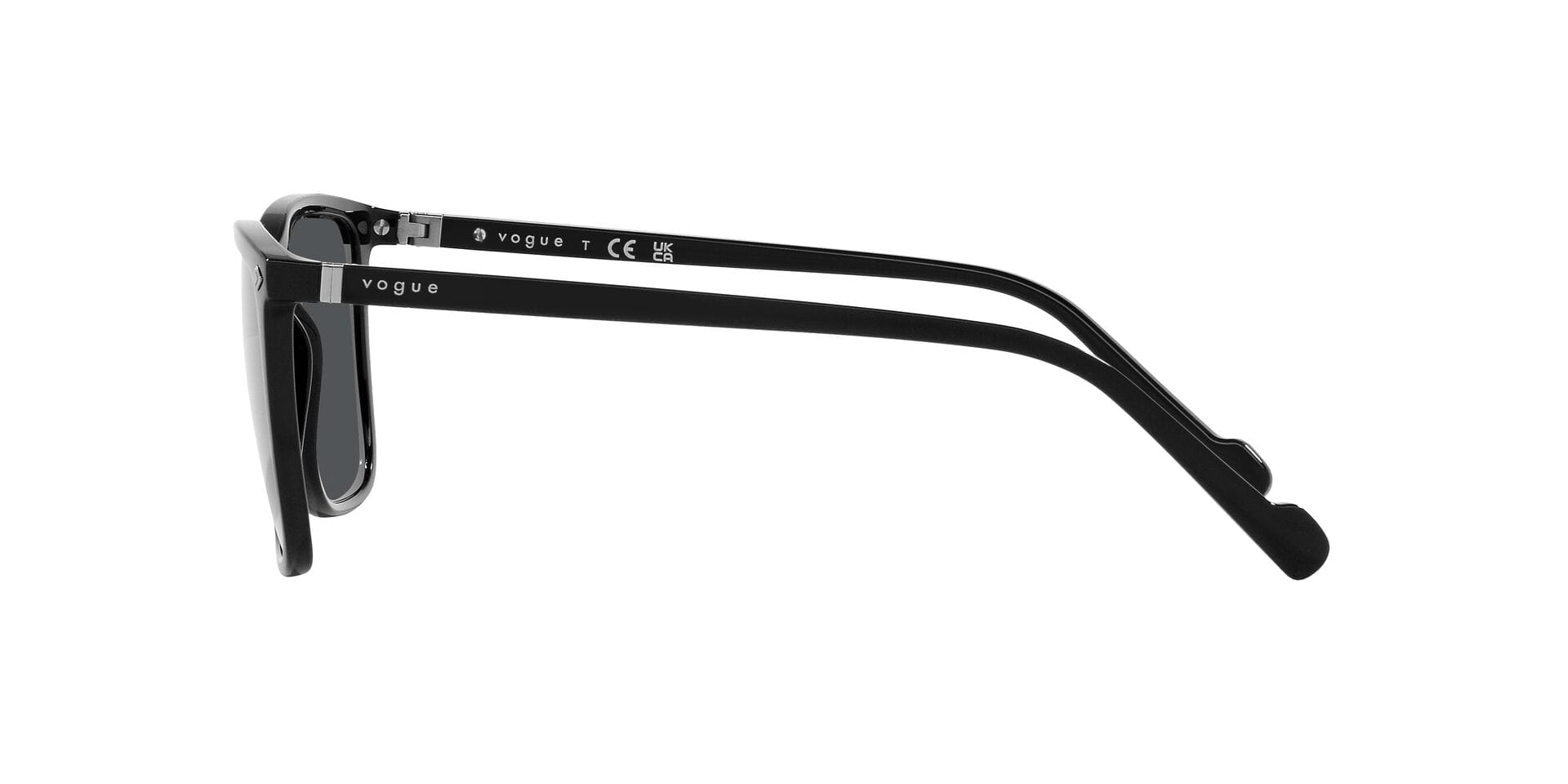 Vogue 0VO5493S Sunglass Black Male Full Shell Sunglass — Black frame — view 3