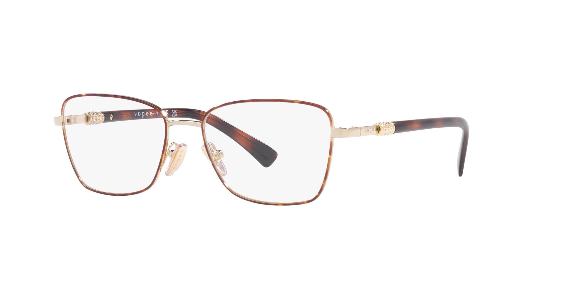Vogue 0VO4271B Frame Havana Female Full Metal with Shell — Havana frame