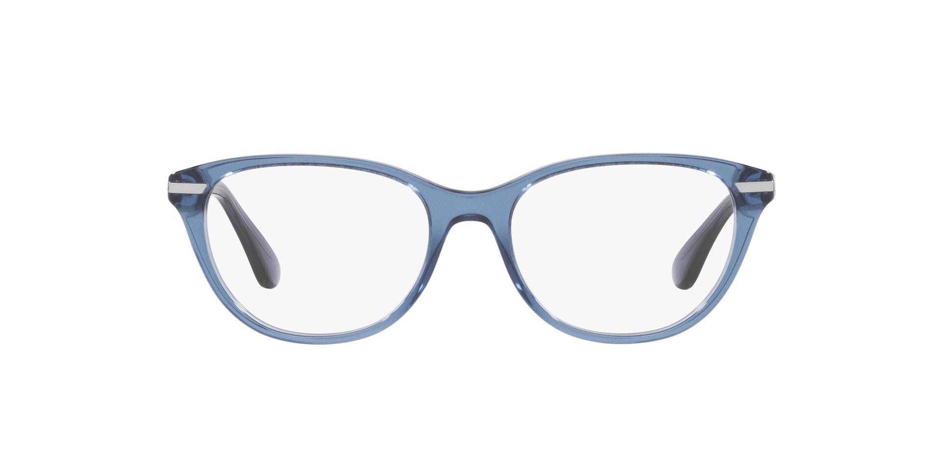 Vogue 0VO5491 Frame Transparent Blue Female Full Shell Frame — Transparent Blue frame — view 2