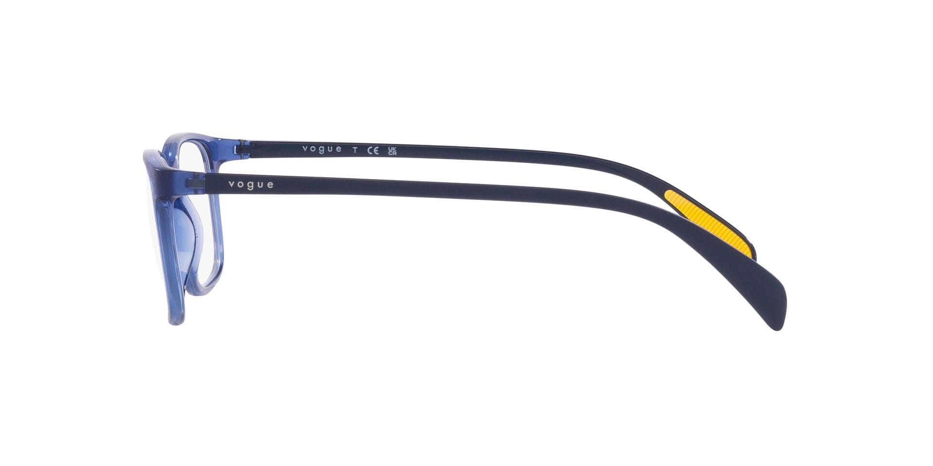 Vogue 0VO5508I Frame Transparent Blue Male Full Shell Frame — Transparent Blue frame — view 3