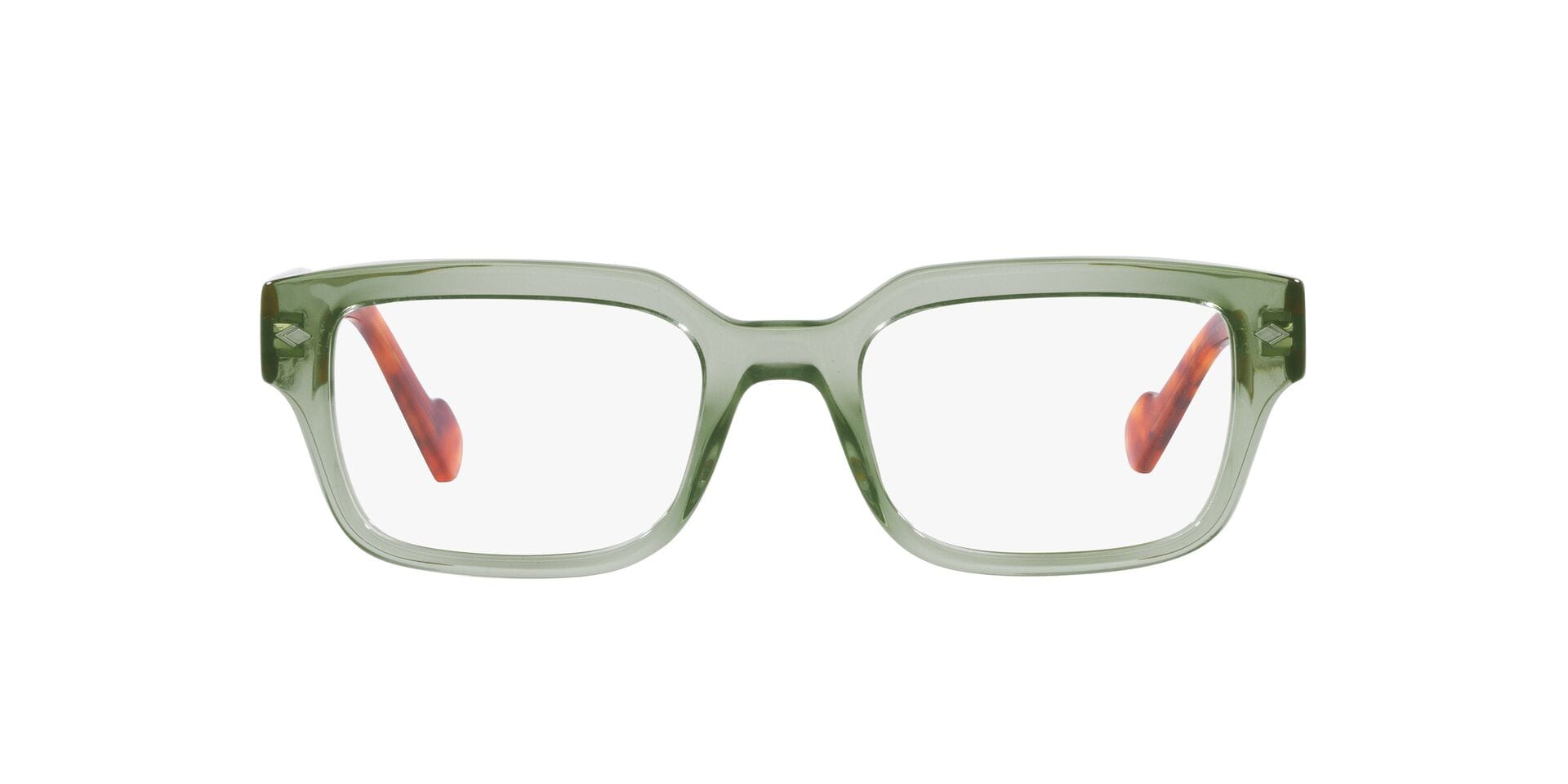 Vogue 0VO5491 Frame Transparent Green Male Full Shell Frame — Transparent Green frame — view 2
