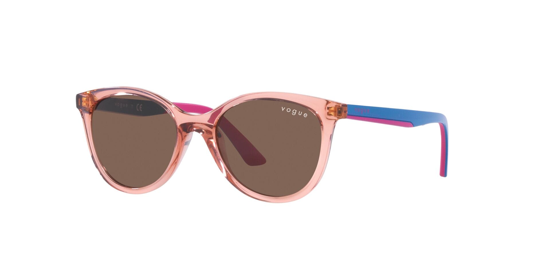 Vogue 0VJ2013 Sunglass Transparent Pink Kids Full Shell — Transparent Pink frame