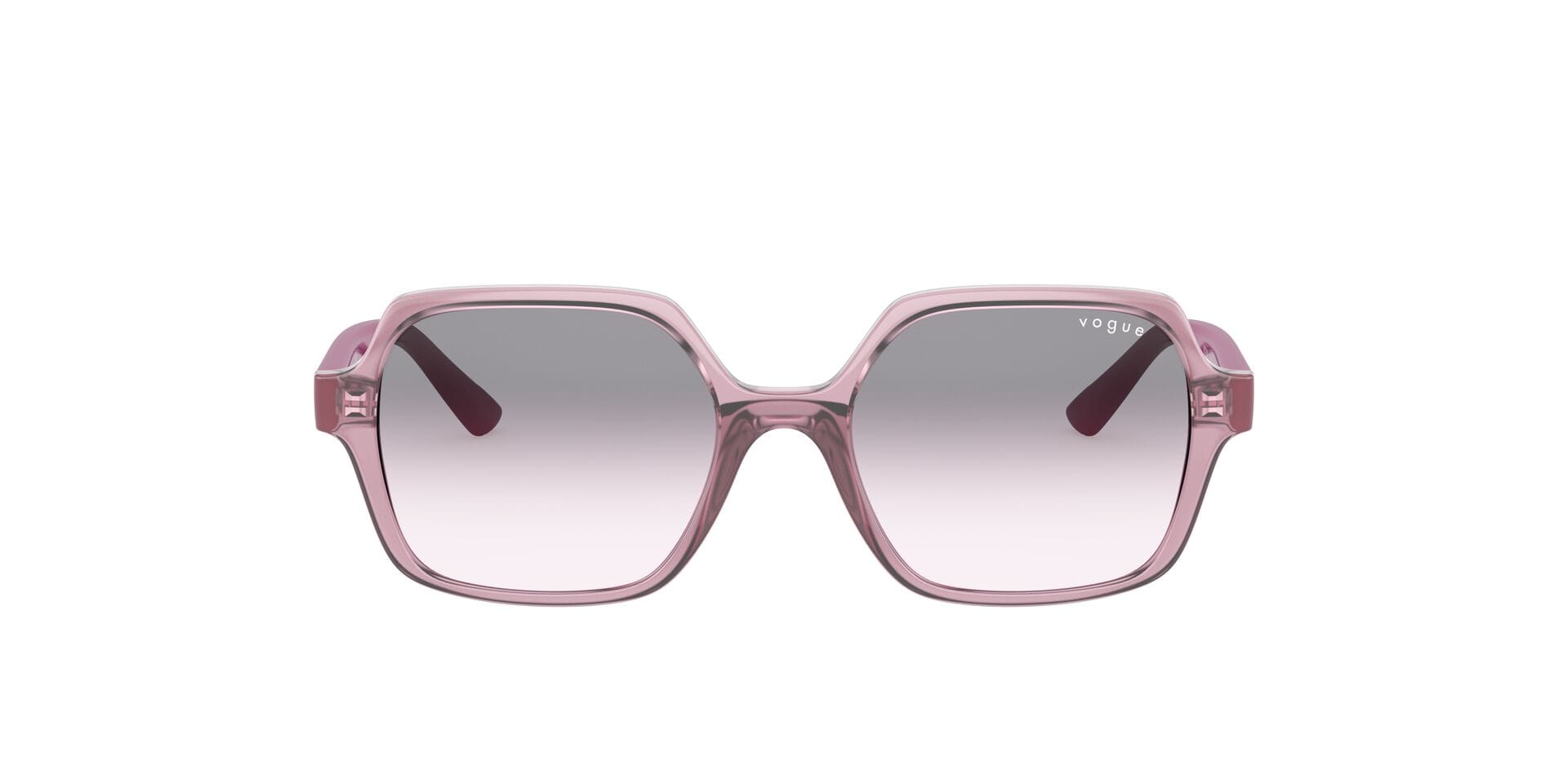 Vogue 0VJ2006 Sunglass Transparent Violet Kids Full Shell Sunglass — Transparent Violet frame — view 2