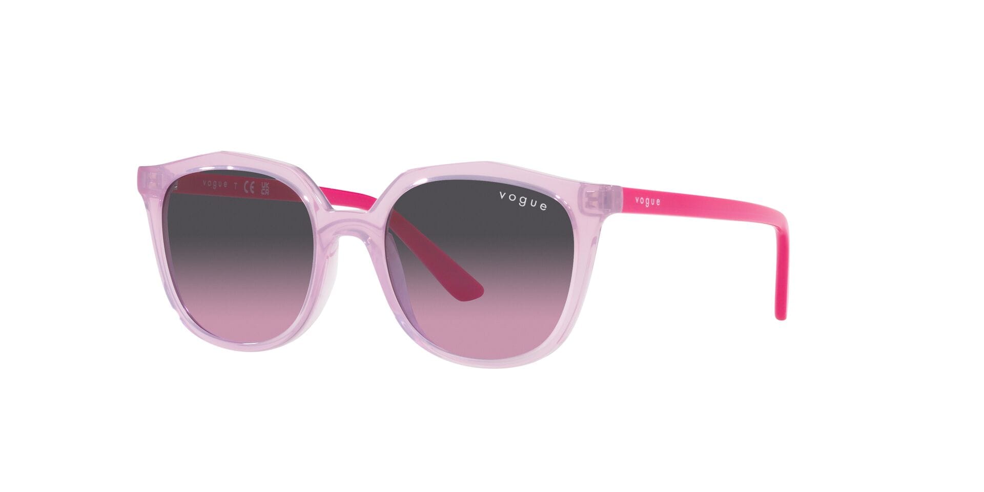 Vogue 0VJ2016 Sunglass Transparent Violet Kids Full Shell — Transparent Violet frame