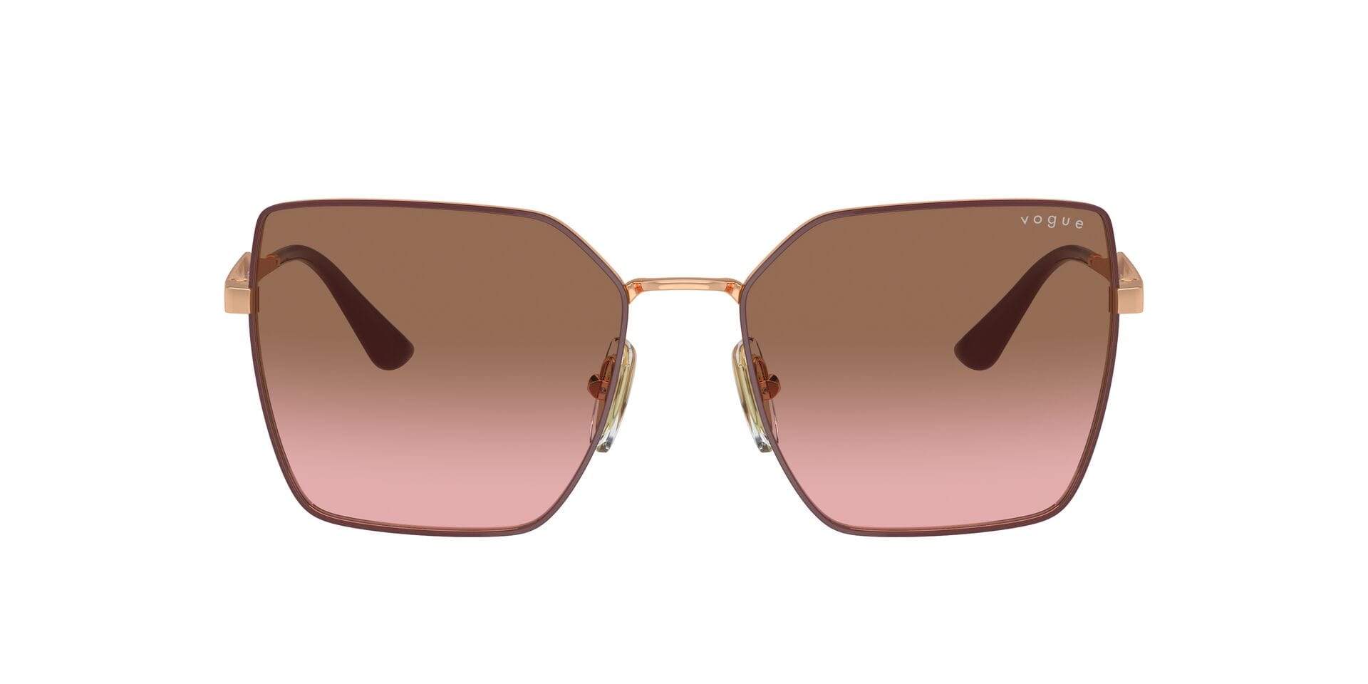 Vogue 0VO4284S Sunglass Maroon Female Full Metal Sunglass — Maroon frame — view 3