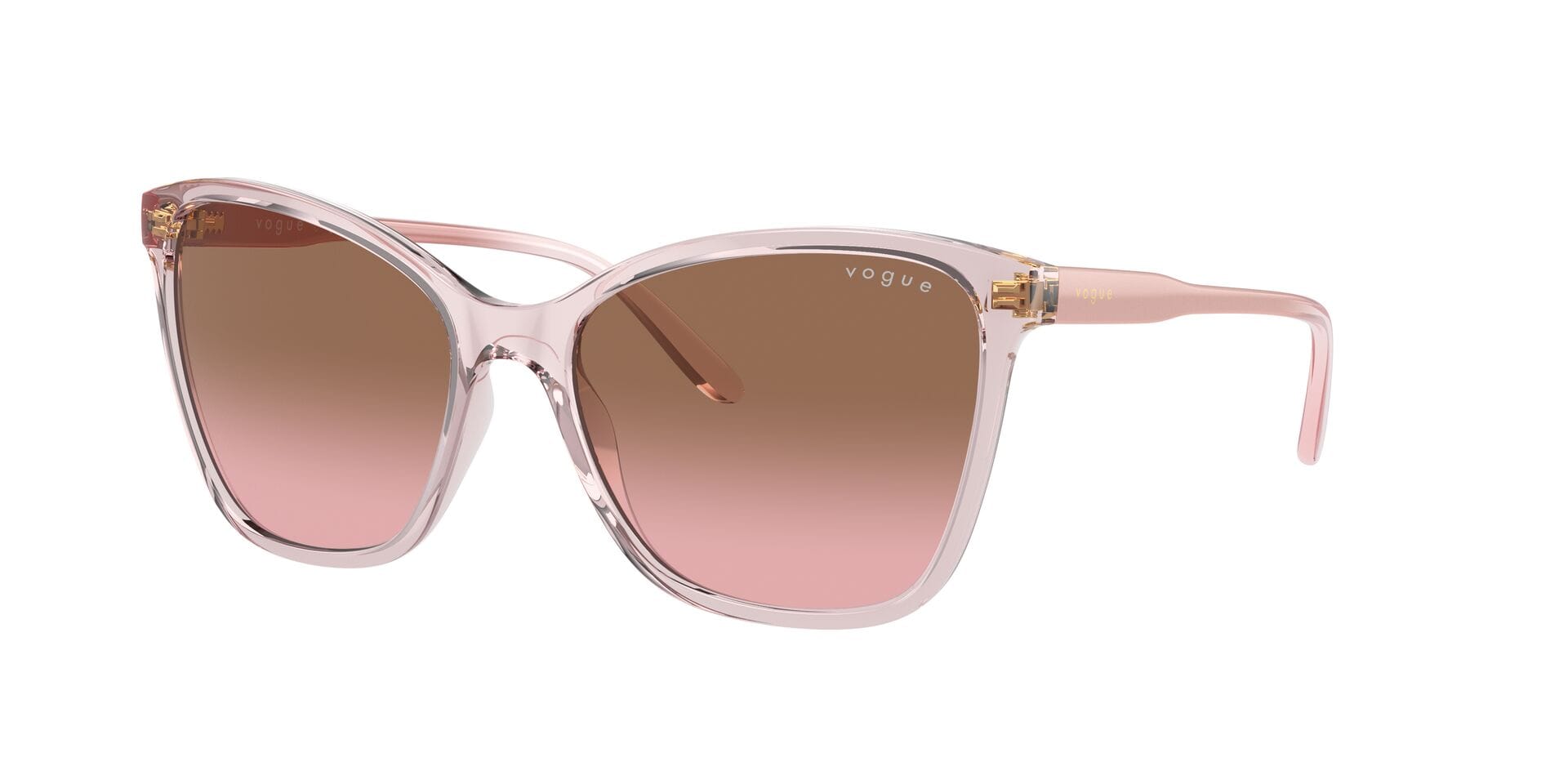 Vogue 0VO5520S Sunglass Transparent Pink Female Full Shell — Transparent Pink frame