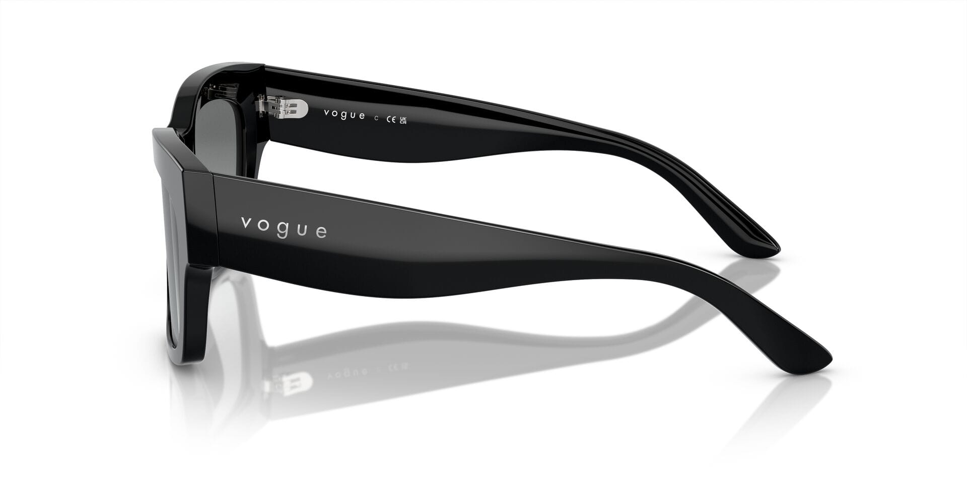 Vogue 0VO5524S Sunglass Black Female Full Shell Sunglass — Black frame — view 4