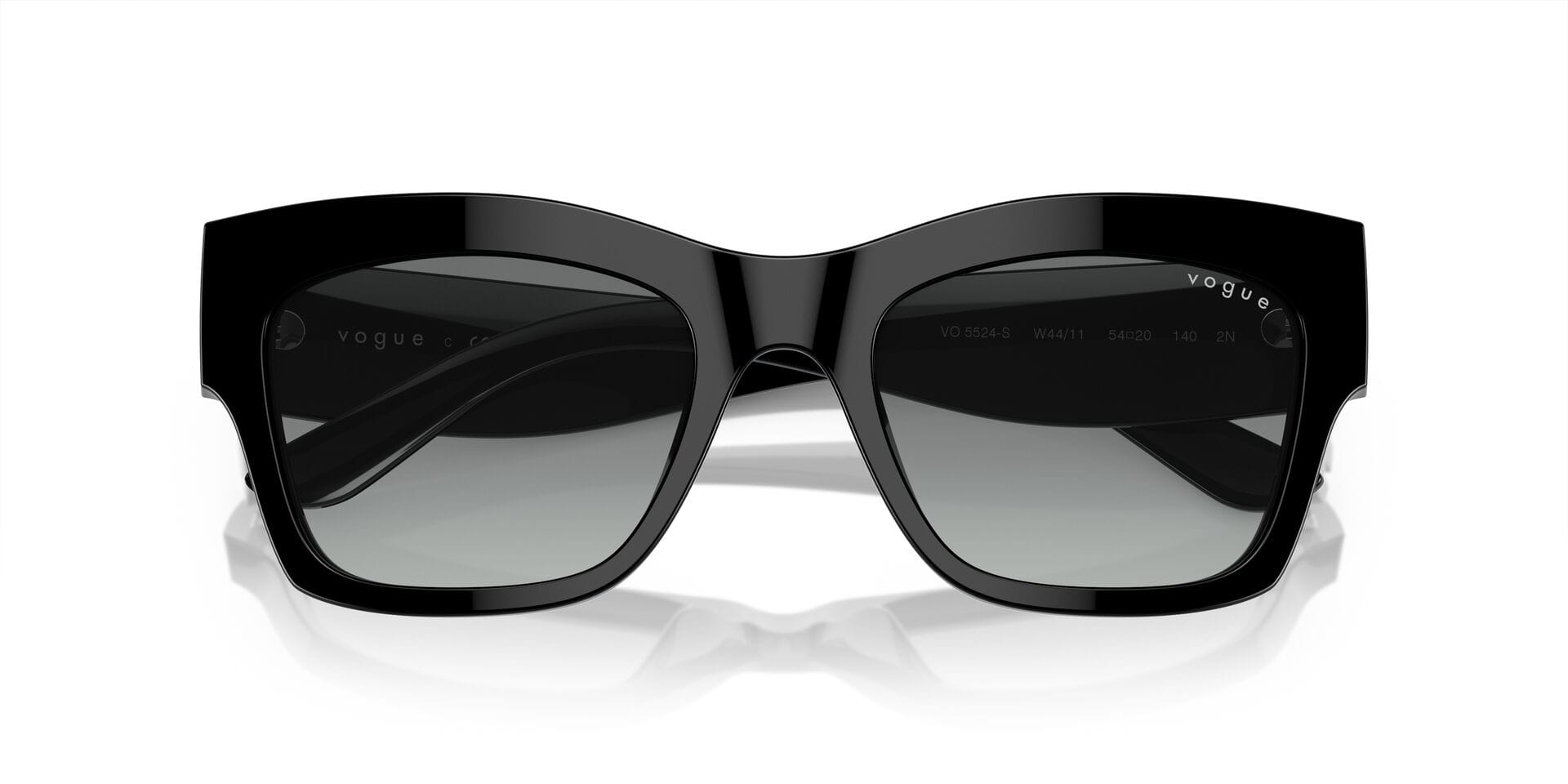 Vogue 0VO5524S Sunglass Black Female Full Shell Sunglass — Black frame — view 5