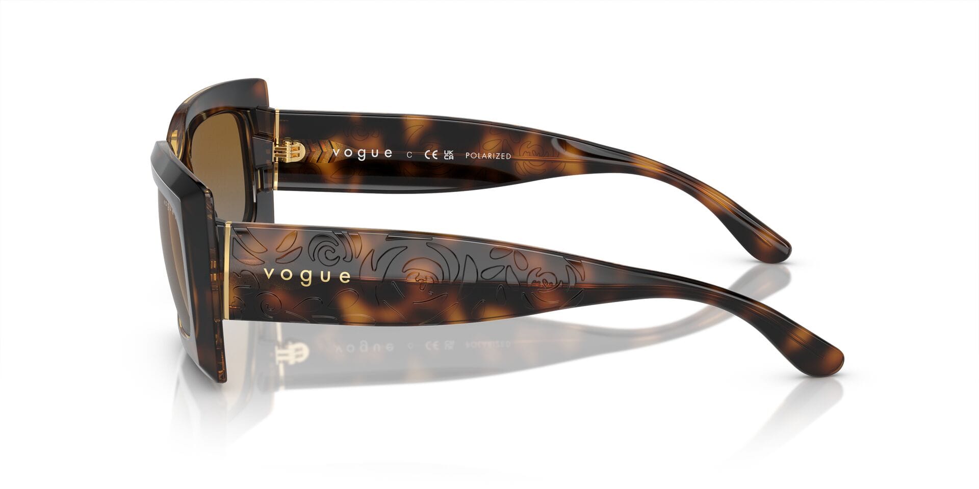 Vogue 0VO5526S Sunglass Havana Female Shell Shell Sunglass — view 3