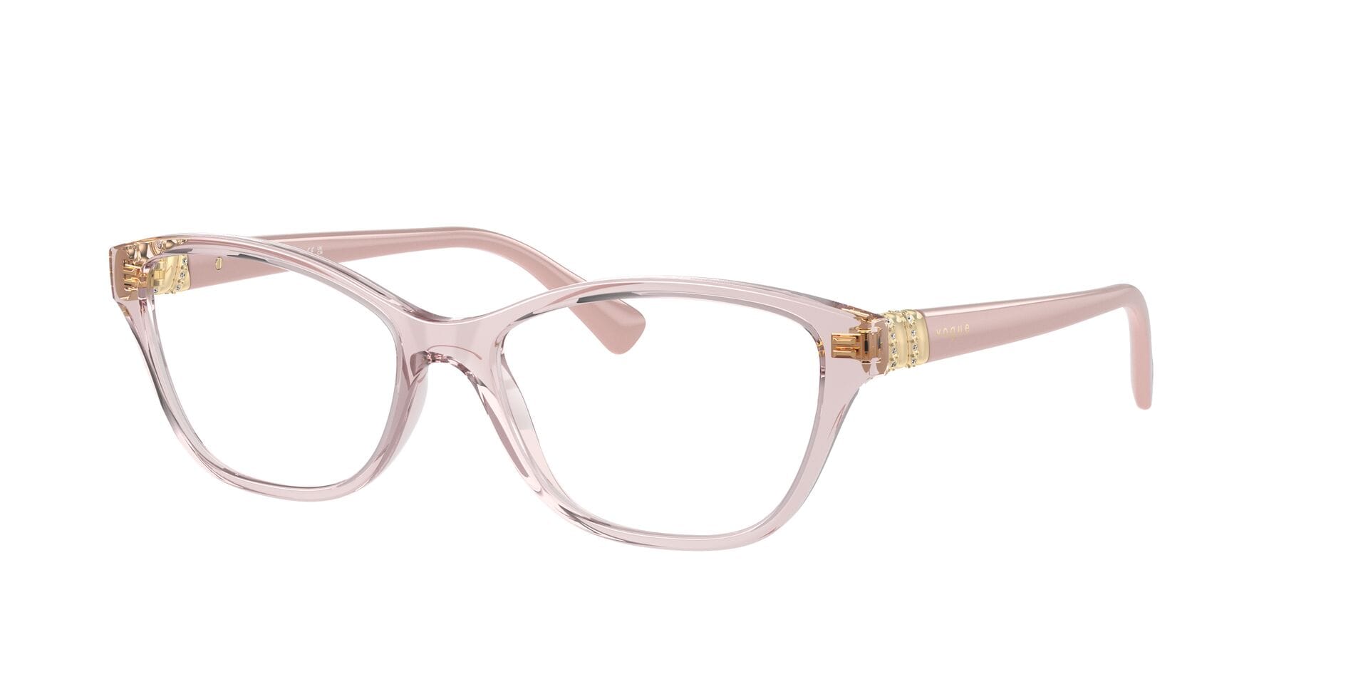 Vogue VO 5516-B 2942 0VO5516B Frame Transparent Pink Female Full S — Transparent Red frame