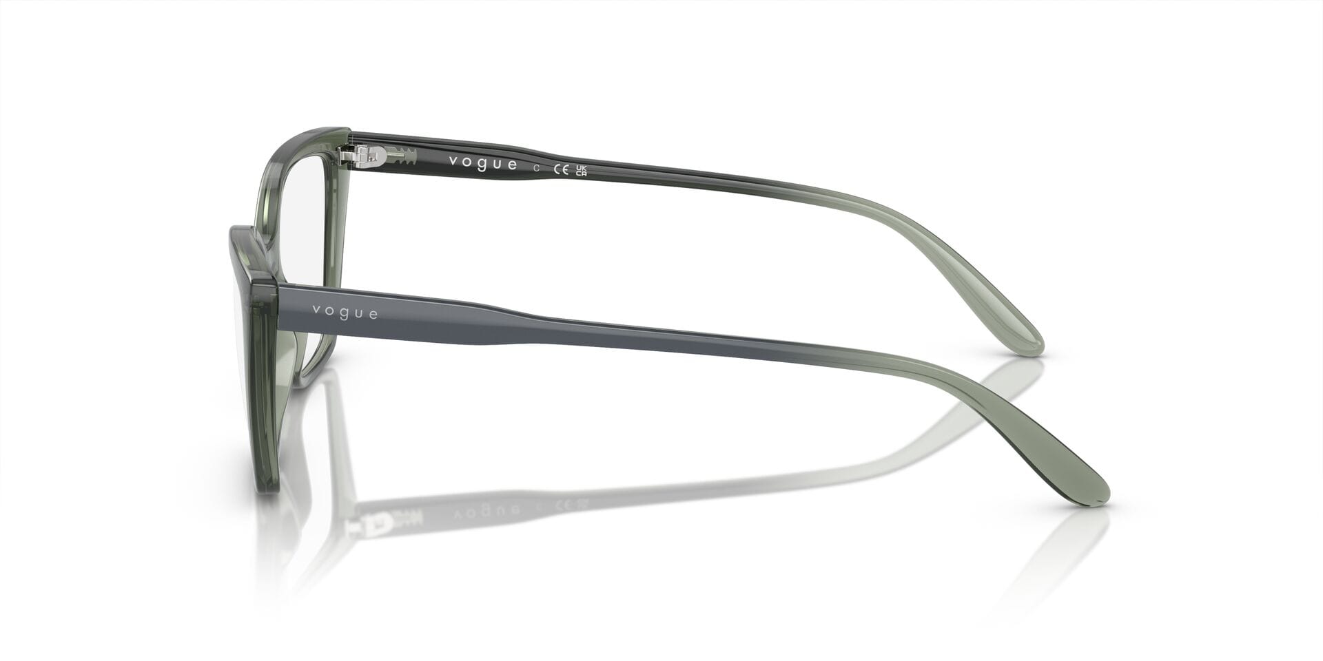Vogue FR Vogue 0VO5519 Frame Green Female Shell Shell Frame — view 3