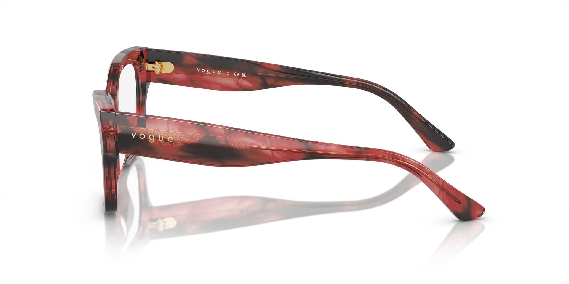 Vogue 0VO5523 Frame Havana Female Full Shell Frame — Havana frame — view 4