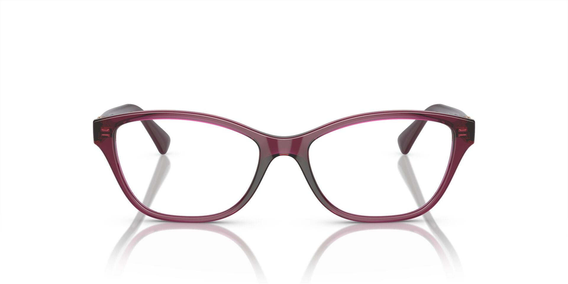 Vogue 0VO5516B Frame Transparent Red Female Full Shell Frame — Transparent Red frame — view 4