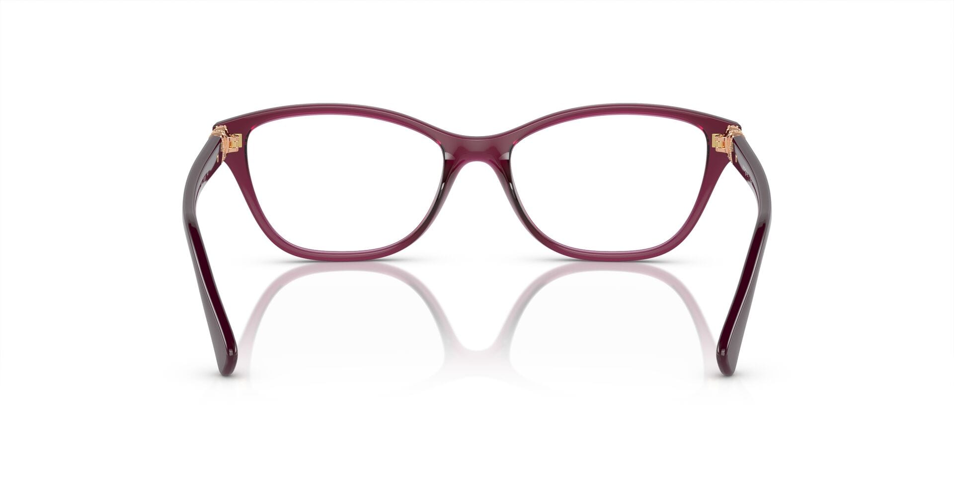 Vogue 0VO5516B Frame Transparent Red Female Full Shell Frame — Transparent Red frame — view 6