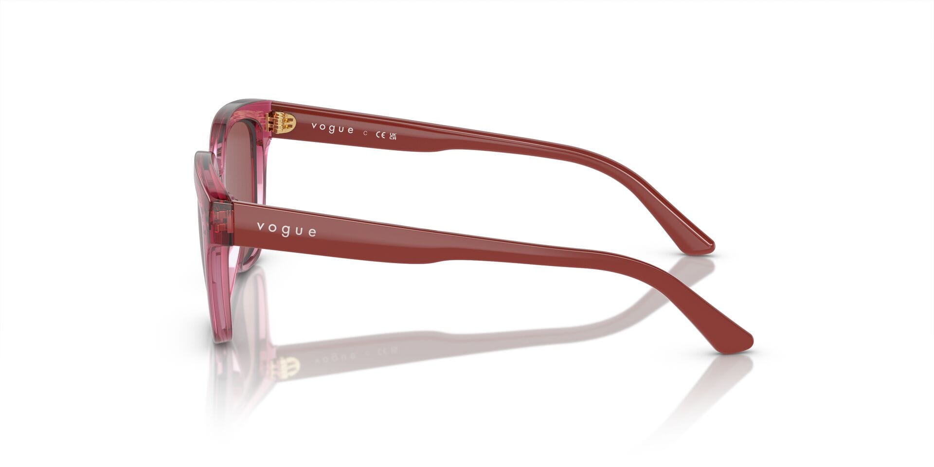 Vogue 0VJ2021 Sunglass Transparent Purple Kids Full Shell Sunglass — Transparent Purple frame — view 3
