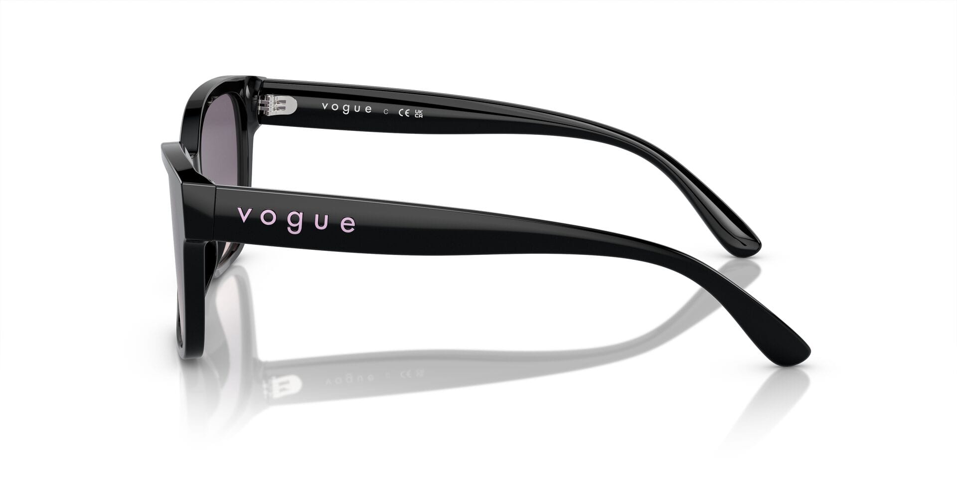 Vogue 0VO5534SI Sunglass Black Female Full Shell Sunglass — Black frame — view 3