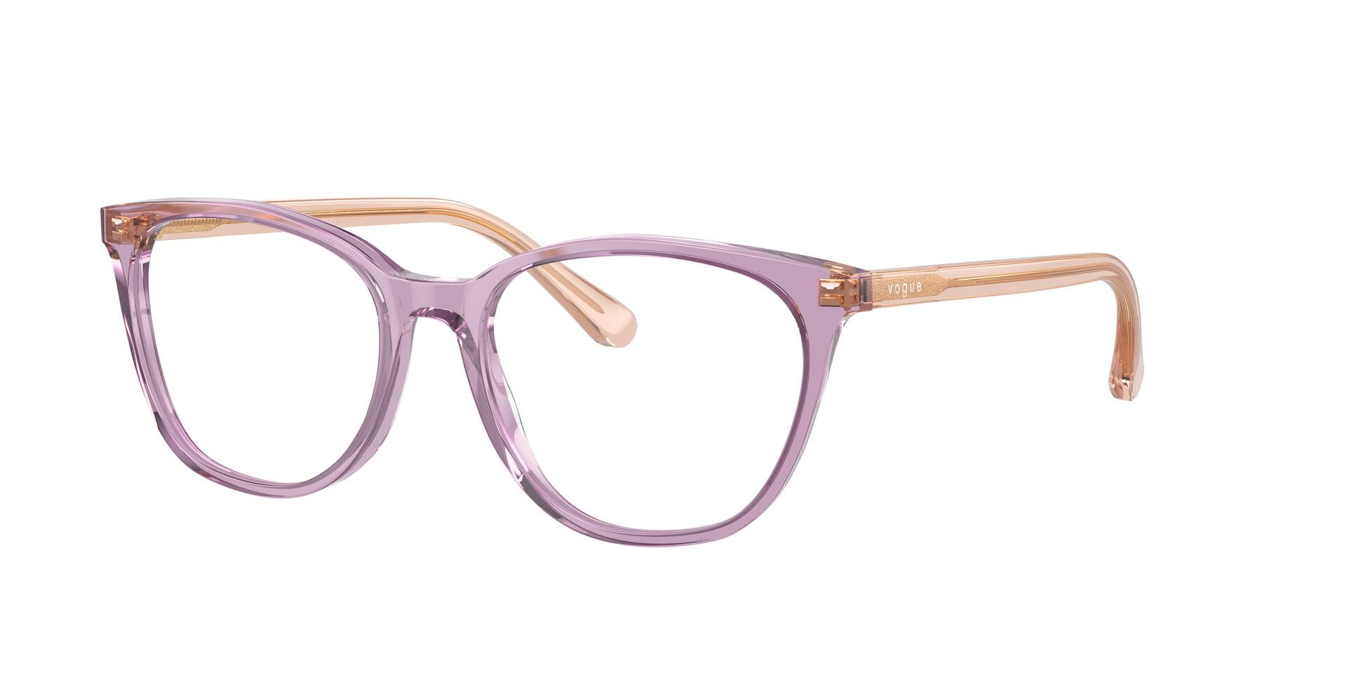 Vogue 0VO5533I Frame Transparent Violet Female Full Shell — Transparent Violet frame