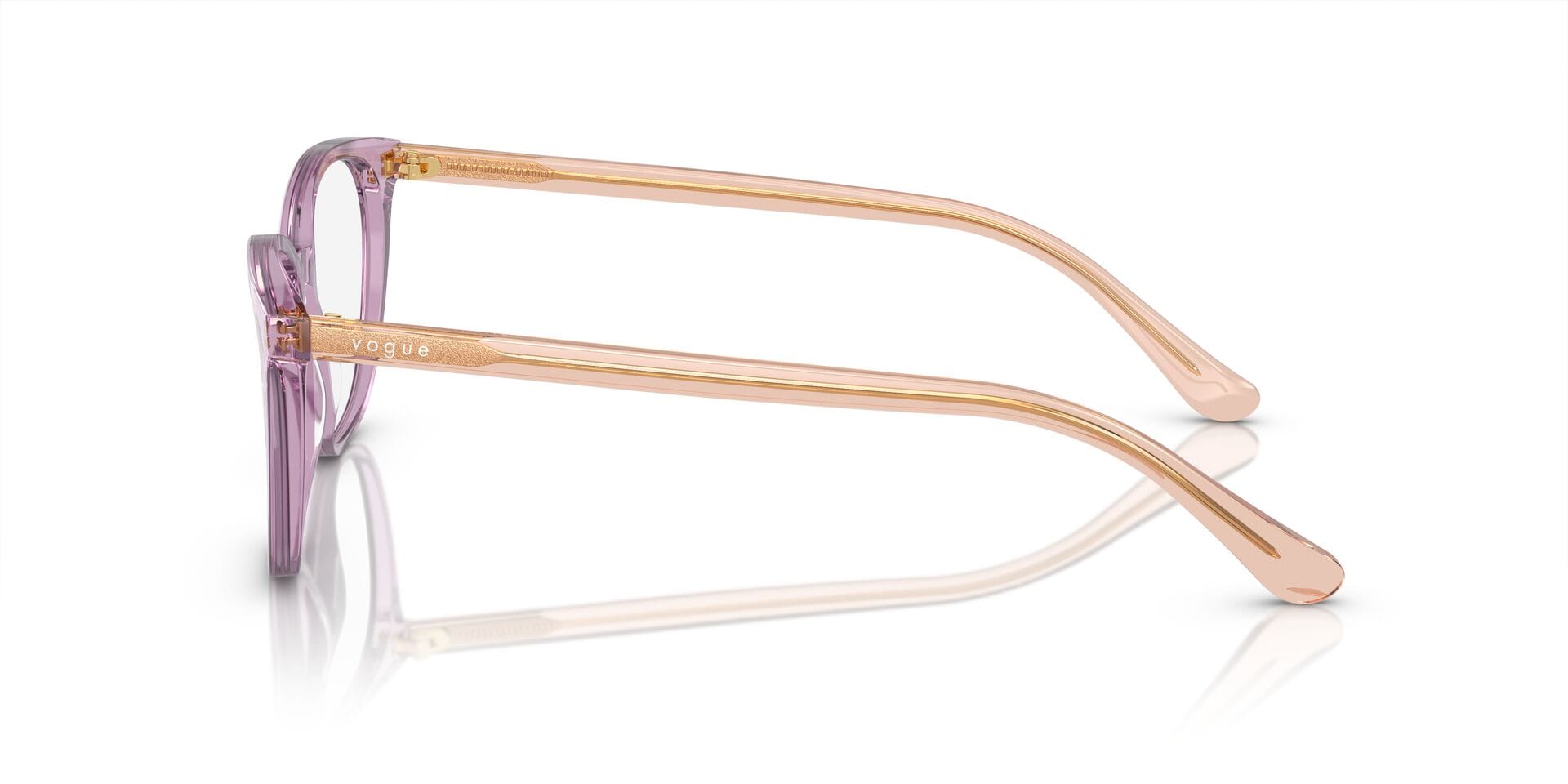 Vogue 0VO5533I Frame Transparent Violet Female Full Shell Frame — Transparent Violet frame — view 4