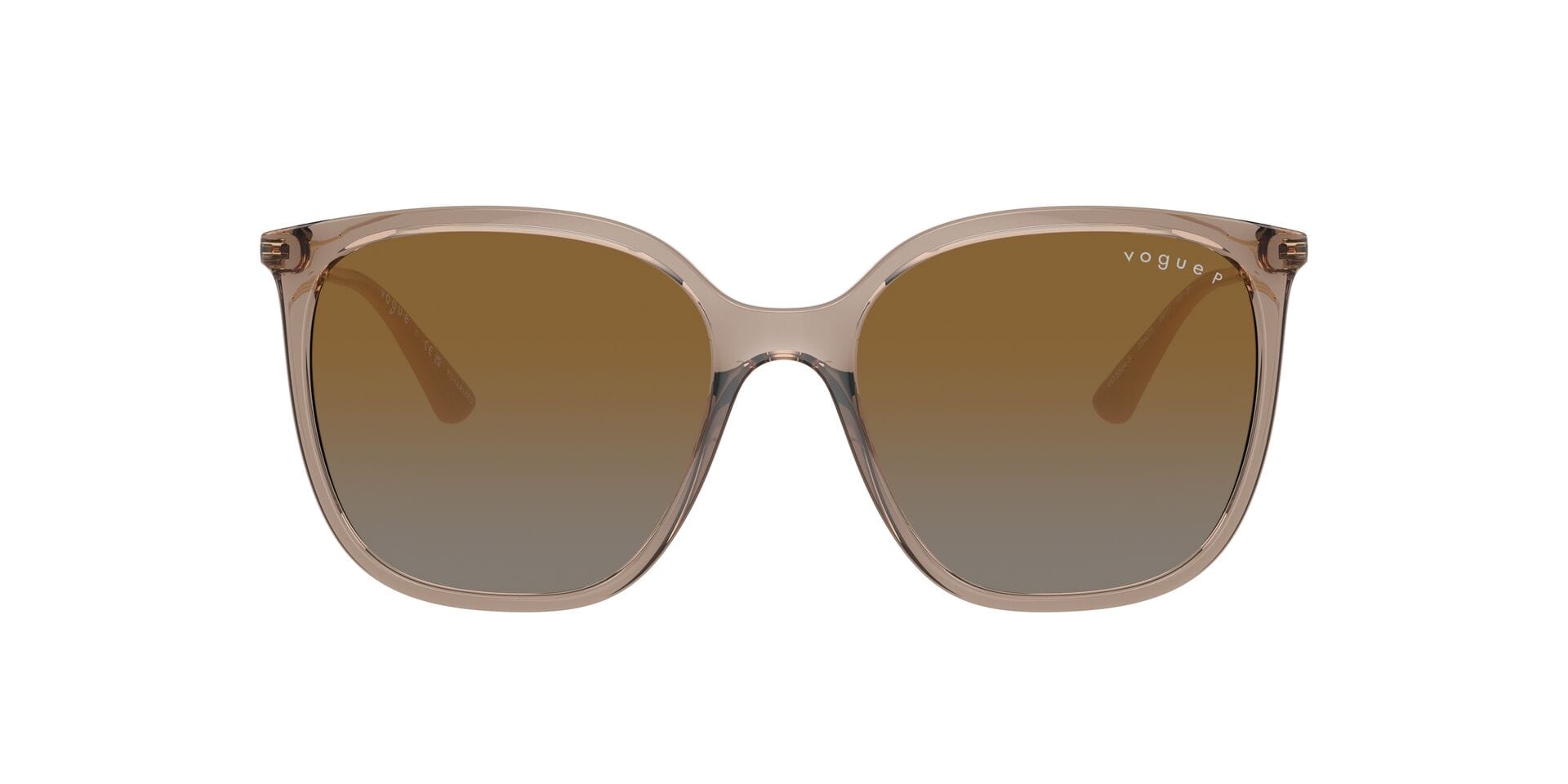 Vogue 0VO5564S Sunglass Transparent Brown Female Full Metal — Transparent Brown frame