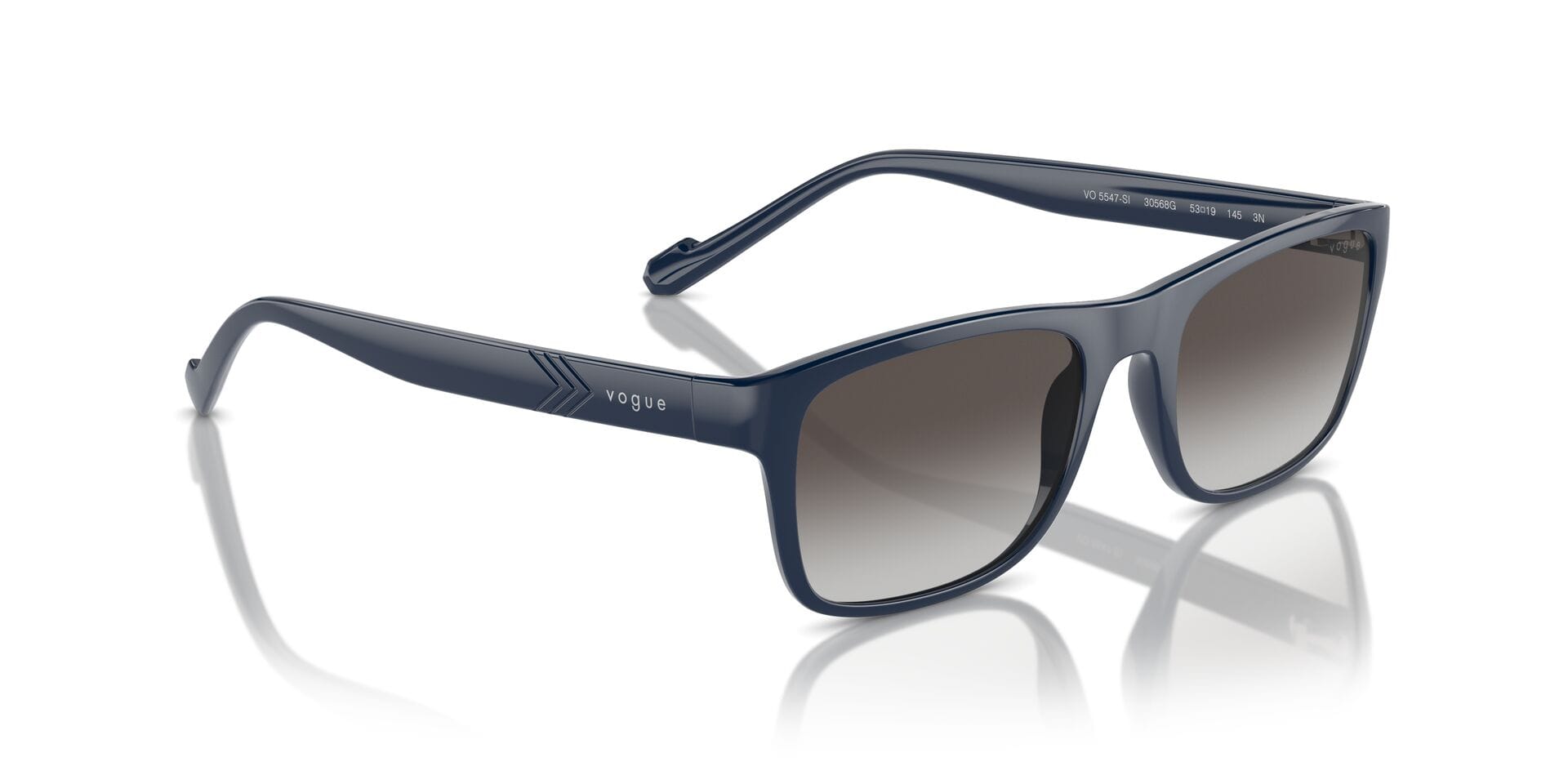 Vogue 0VO5547SI Sunglass Black Male Full Shell Sunglass — Black frame — view 8
