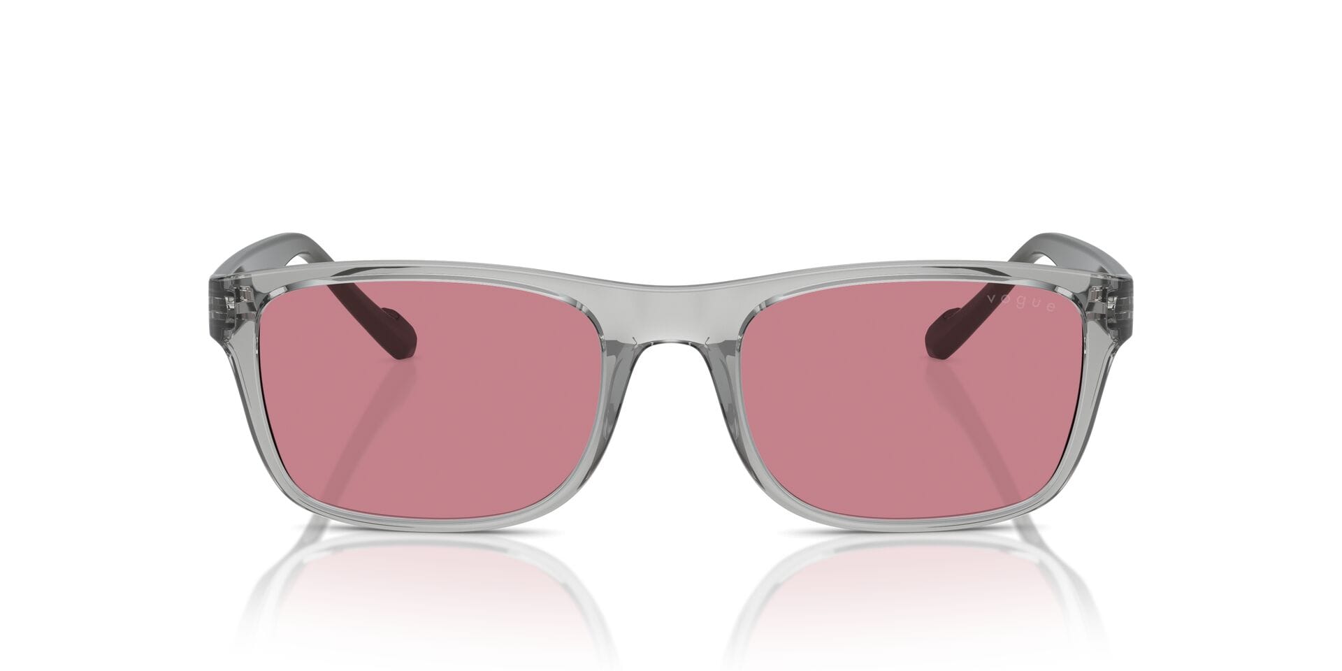 Vogue 0VO5547SI Sunglass Transparent Grey Male Full Shell Sunglass — Transparent Grey frame — view 4
