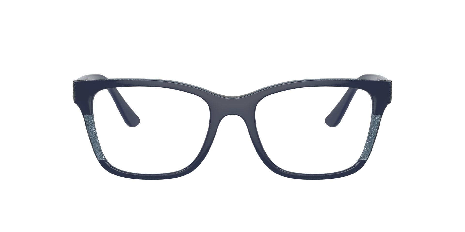 Vogue 0VO5556 Frame Transparent Blue Female Full Shell Frame — Transparent Blue frame — view 3