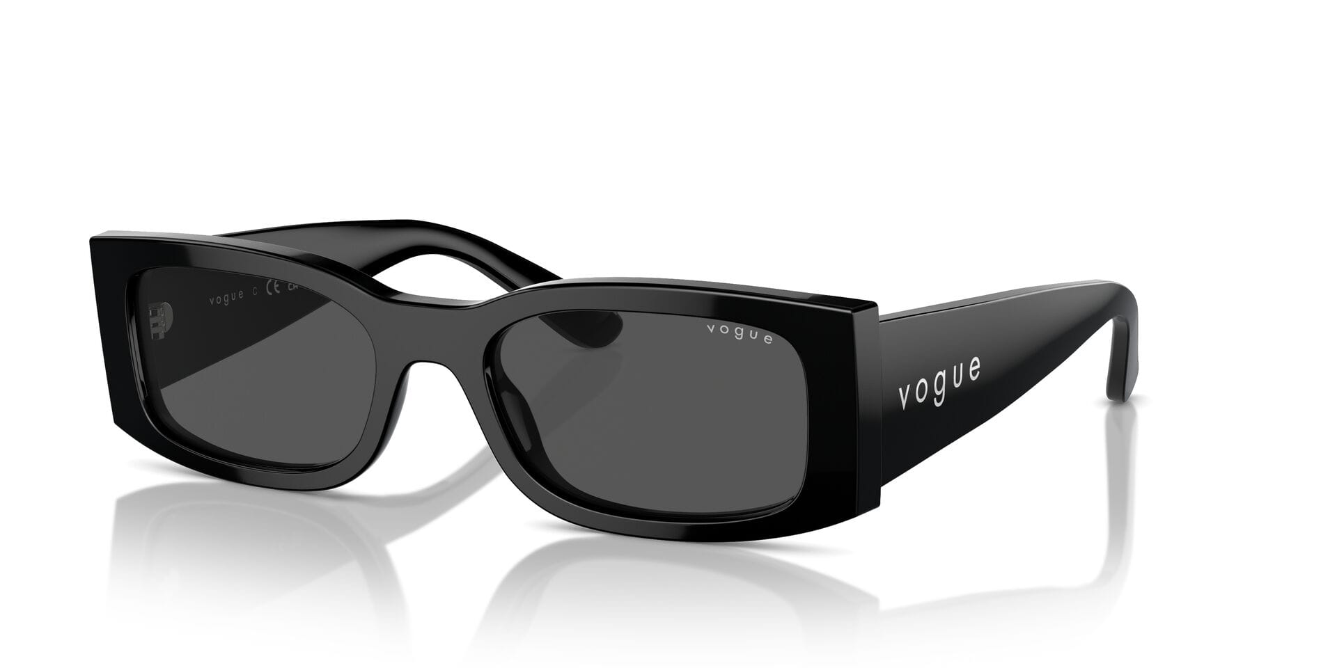 Vogue 0VO5584S Sunglass Black Female Full Shell — Black frame