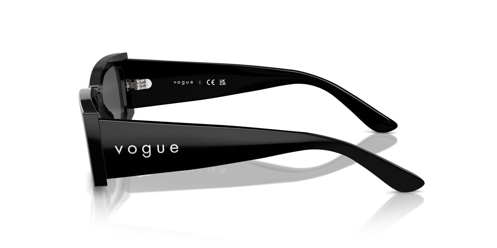 Vogue 0VO5584S Sunglass Black Female Full Shell Sunglass — Black frame — view 3