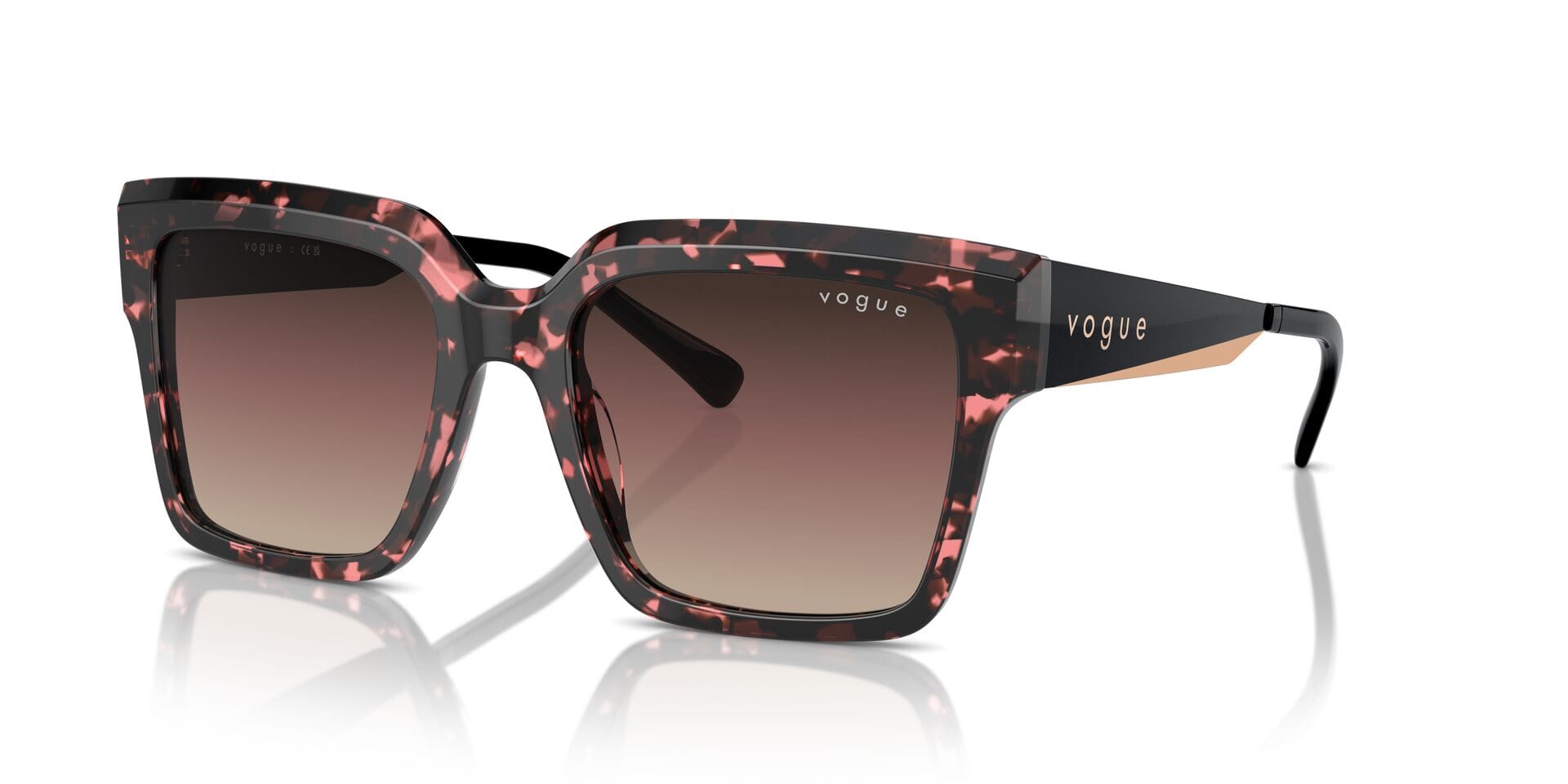 Vogue 0VO5553S Sunglass Havana Female Full Metal — Havana frame