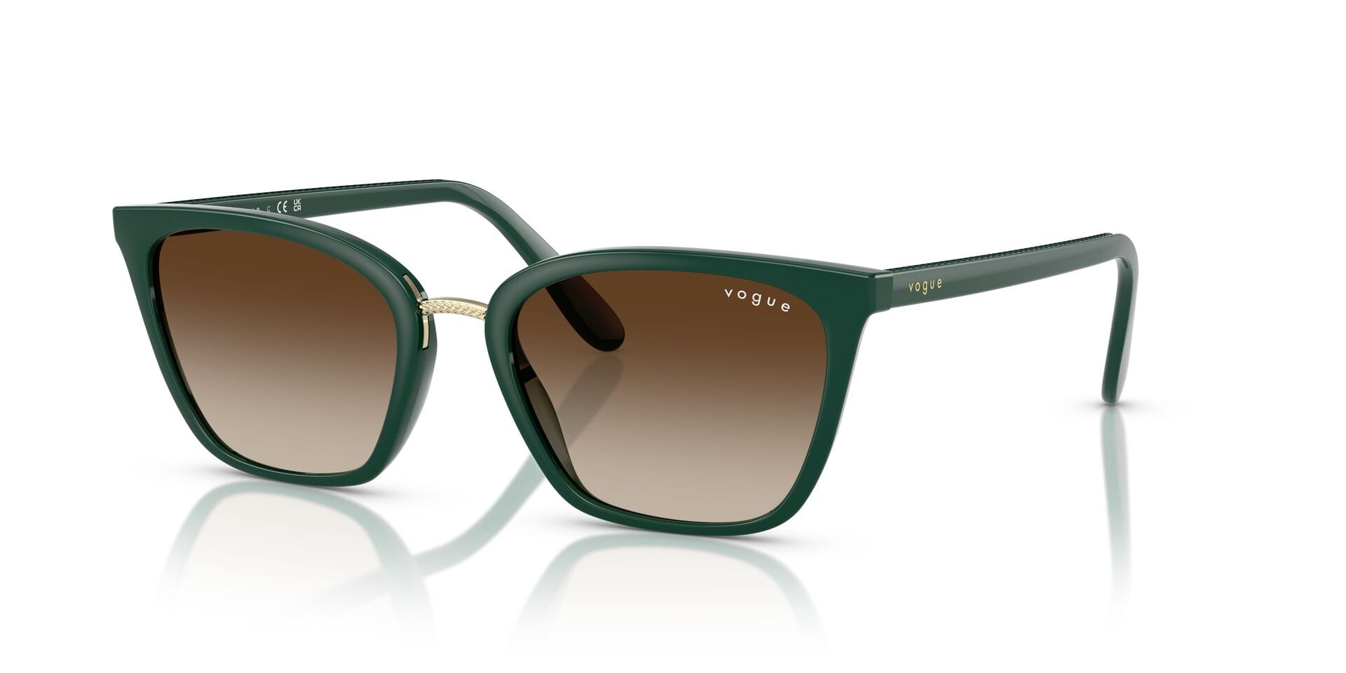 Vogue 0VO5597SI Sunglass Green Female Full Shell — Green frame