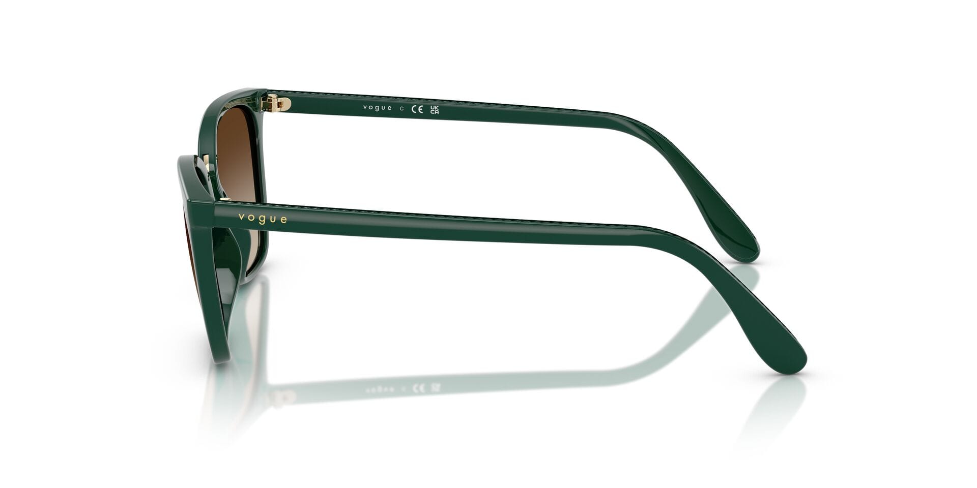 Vogue 0VO5597SI Sunglass Green Female Full Shell Sunglass — Green frame — view 3