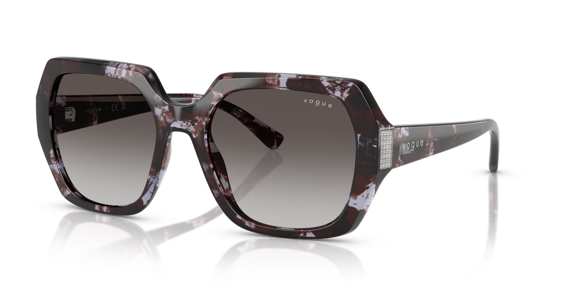 Vogue 0VO5612SB Sunglass Havana Female Full Shell — Havana frame