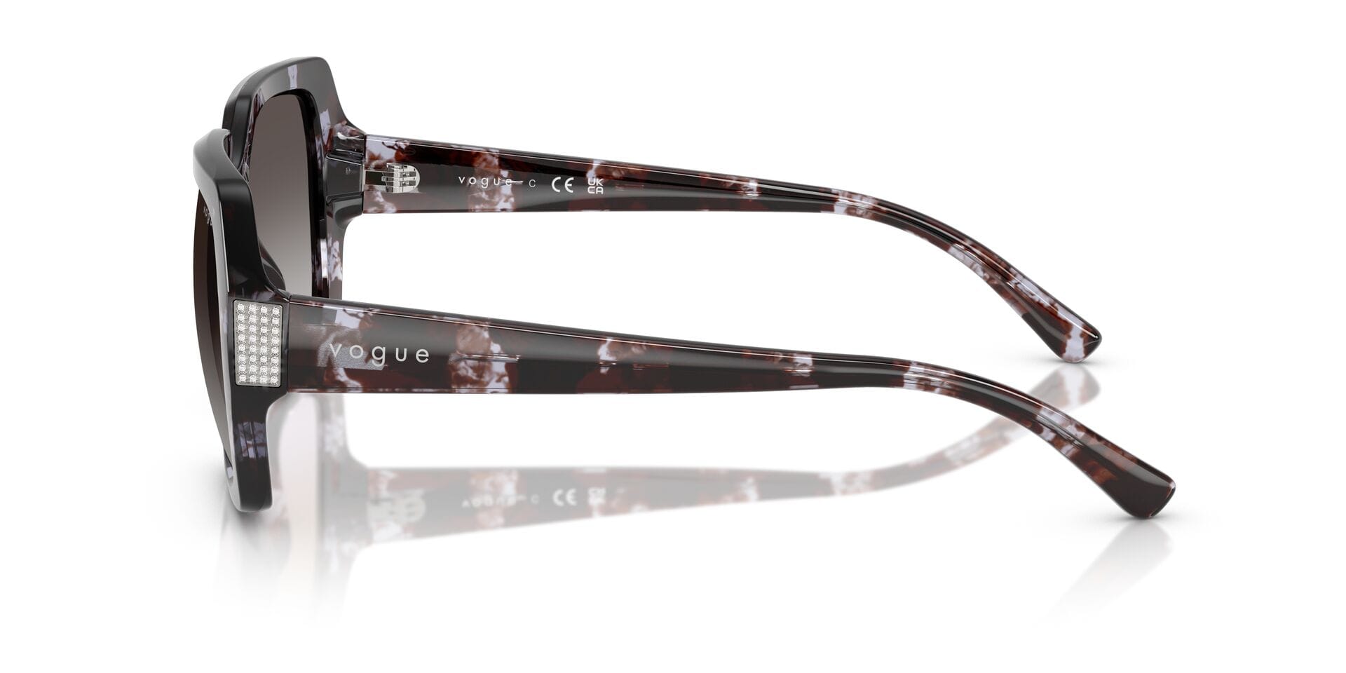 Vogue 0VO5612SB Sunglass Havana Female Full Shell Sunglass — view 3