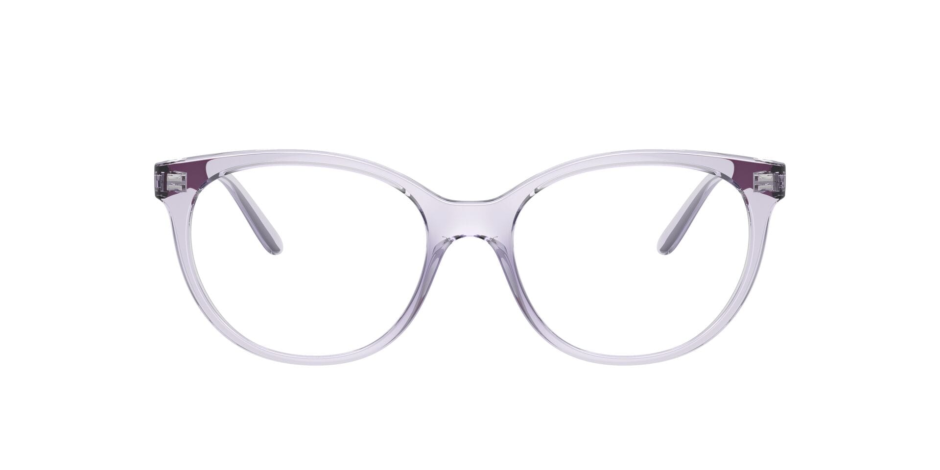 Vogue 0VO5552 Frame Transparent Violet Female Full Shell Frame — Transparent Violet frame — view 2