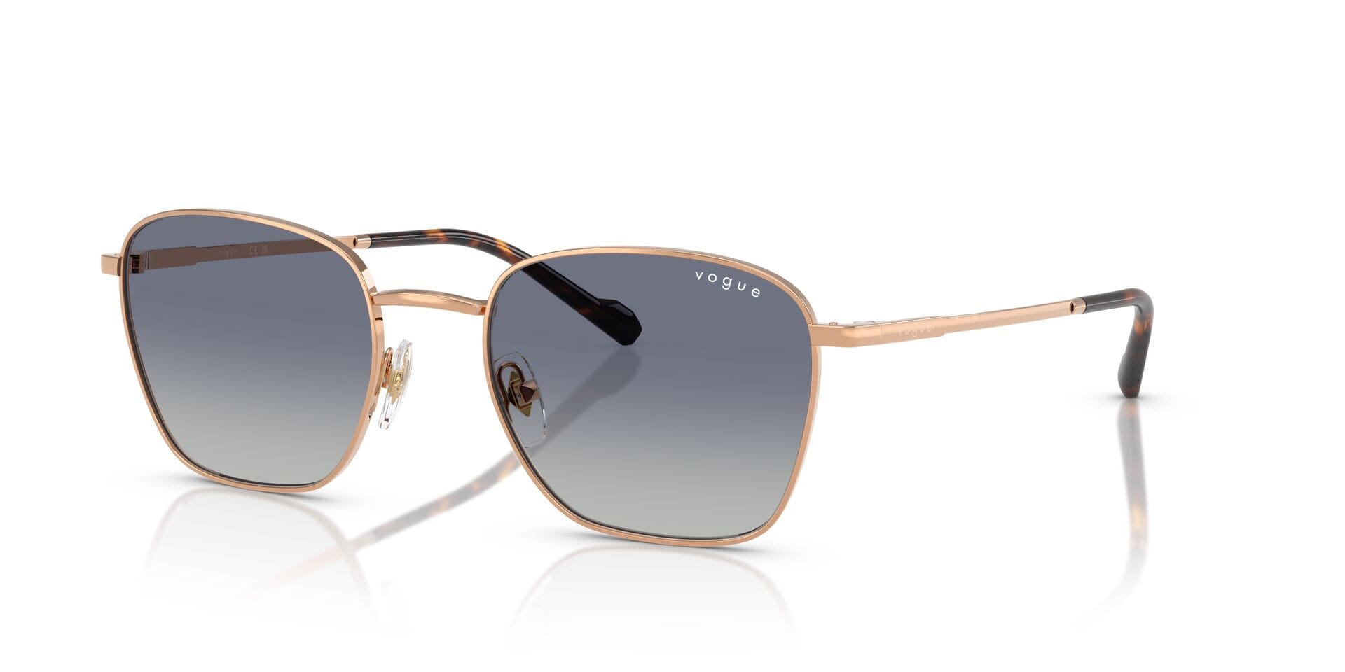 Vogue 0VO4322S Sunglass Rose Gold Unisex Full Metal — Rose Gold frame