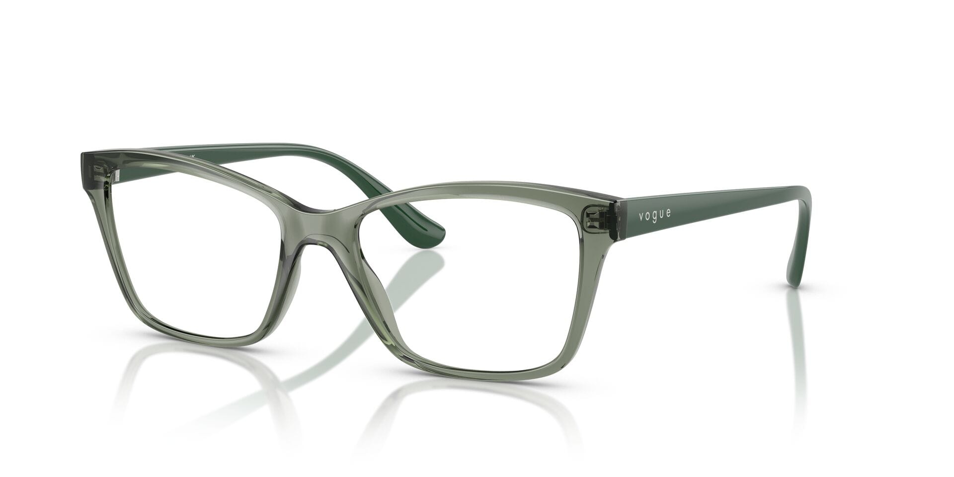 Vogue 0VO5420 Frame Transparent Green Female Full Shell — Transparent Green frame