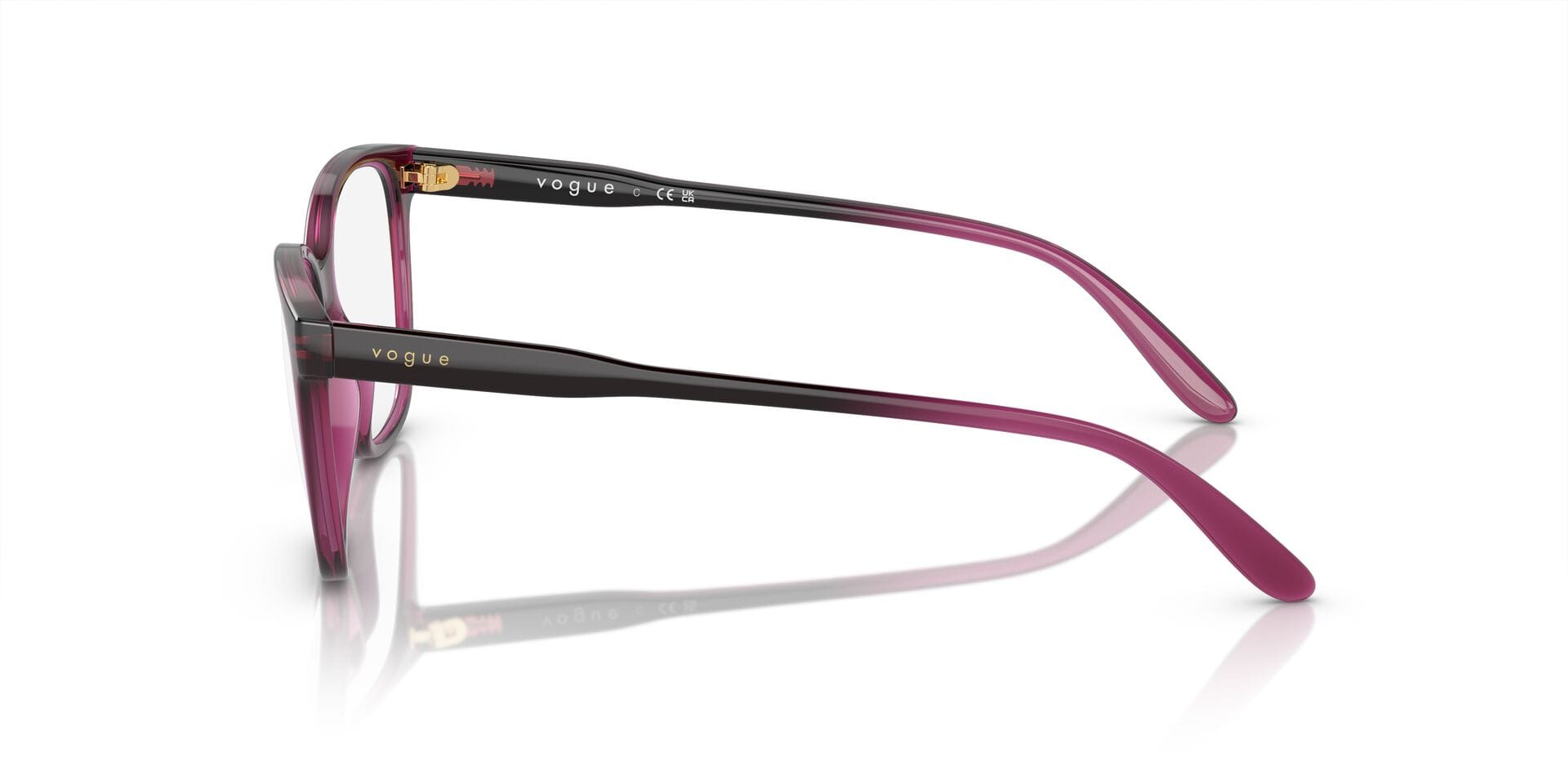 Vogue 0VO5518 Frame Violet Female Full Shell Frame — Violet frame — view 3