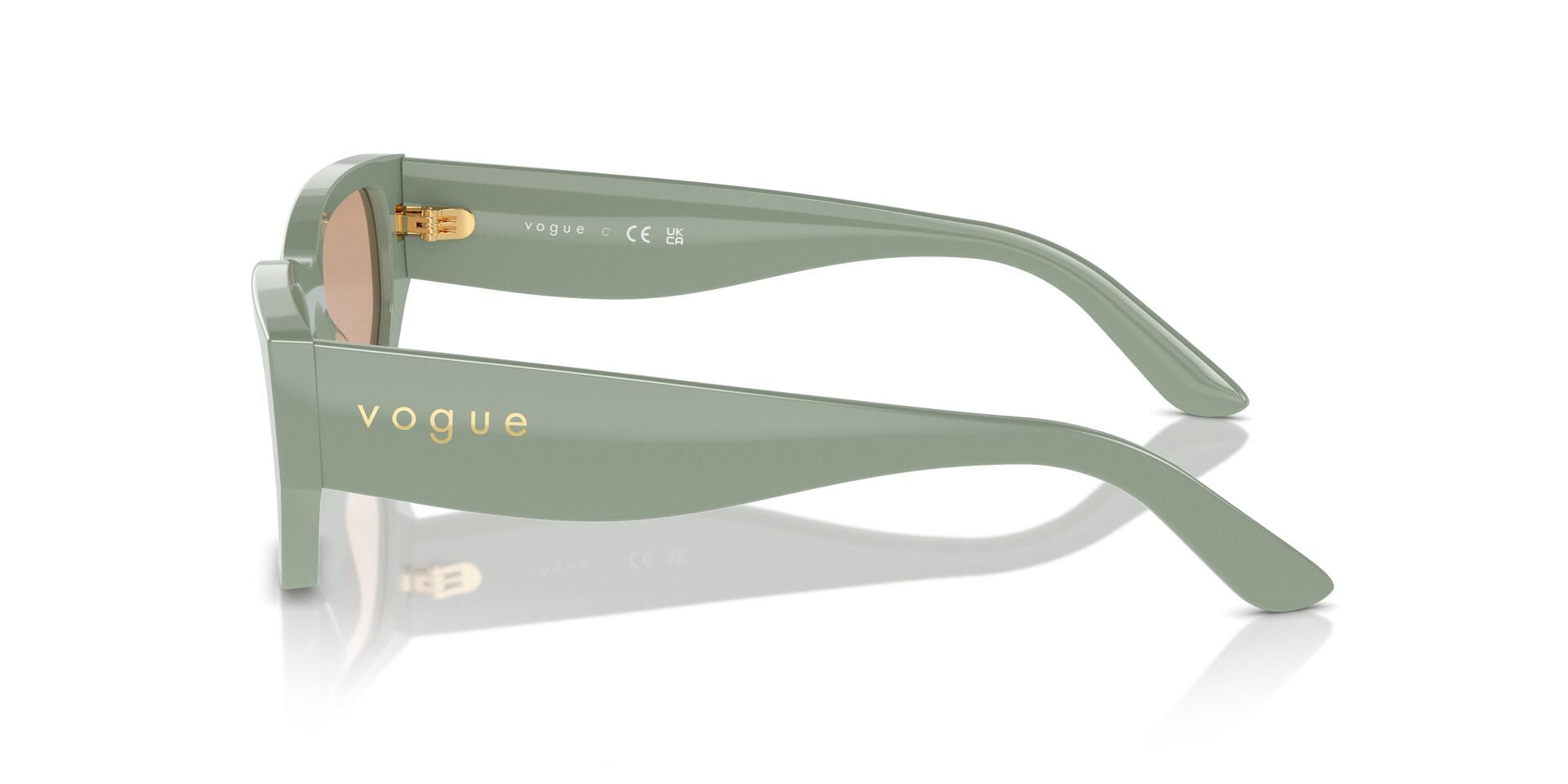 Vogue 0VO5586S Sunglass Light Green Unisex Full Shell Sunglass — Light Green frame — view 3