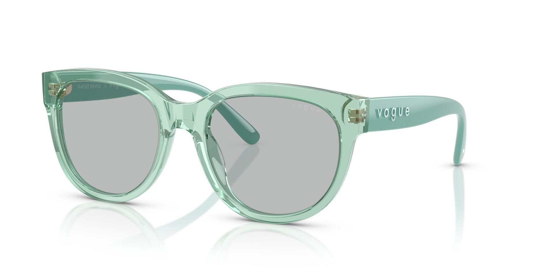 Vogue 0VO5592SI Sunglass Transparent Green Female Full Shell — Transparent Green frame